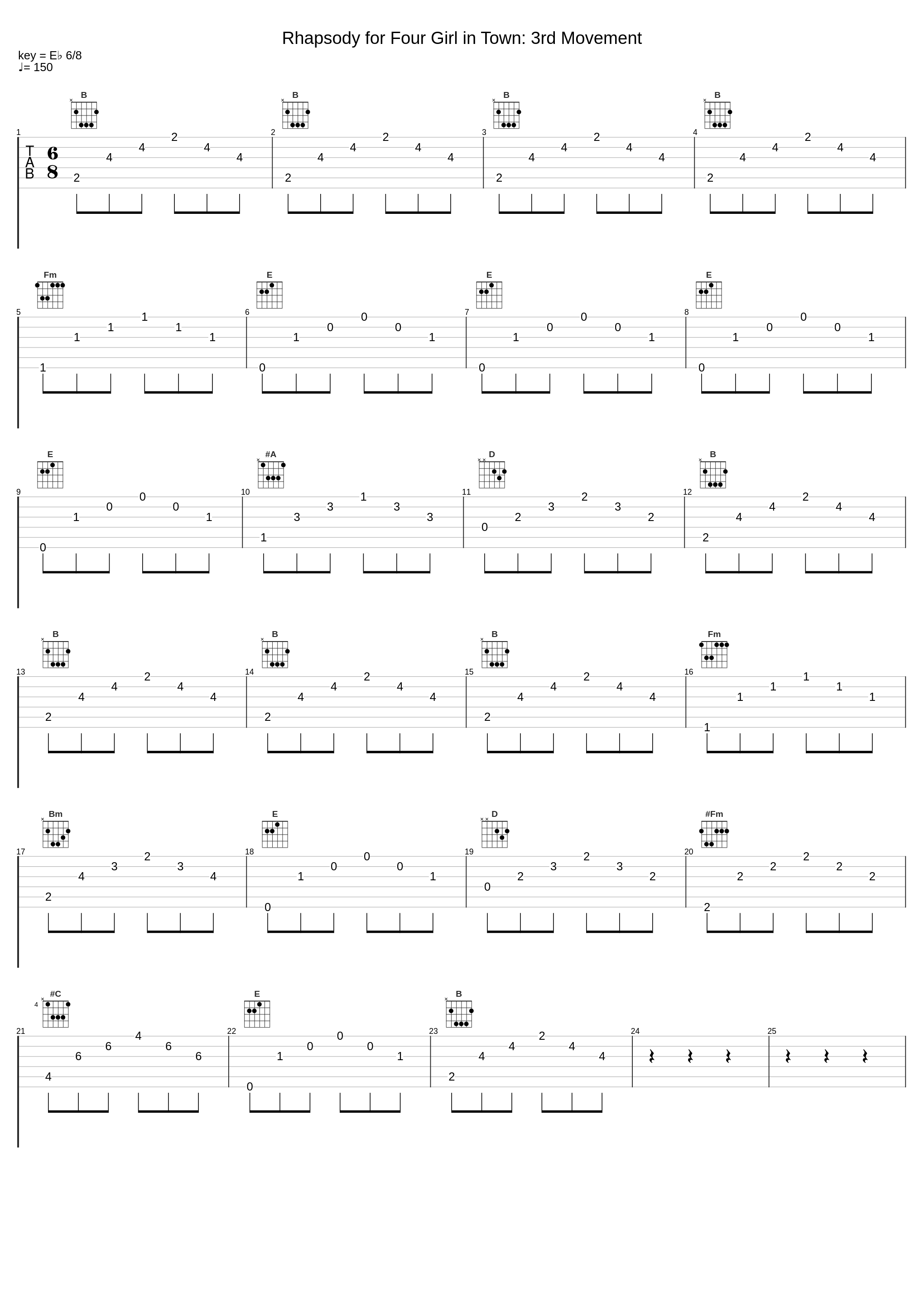 Rhapsody for Four Girl in Town: 3rd Movement_The Four Aces_1