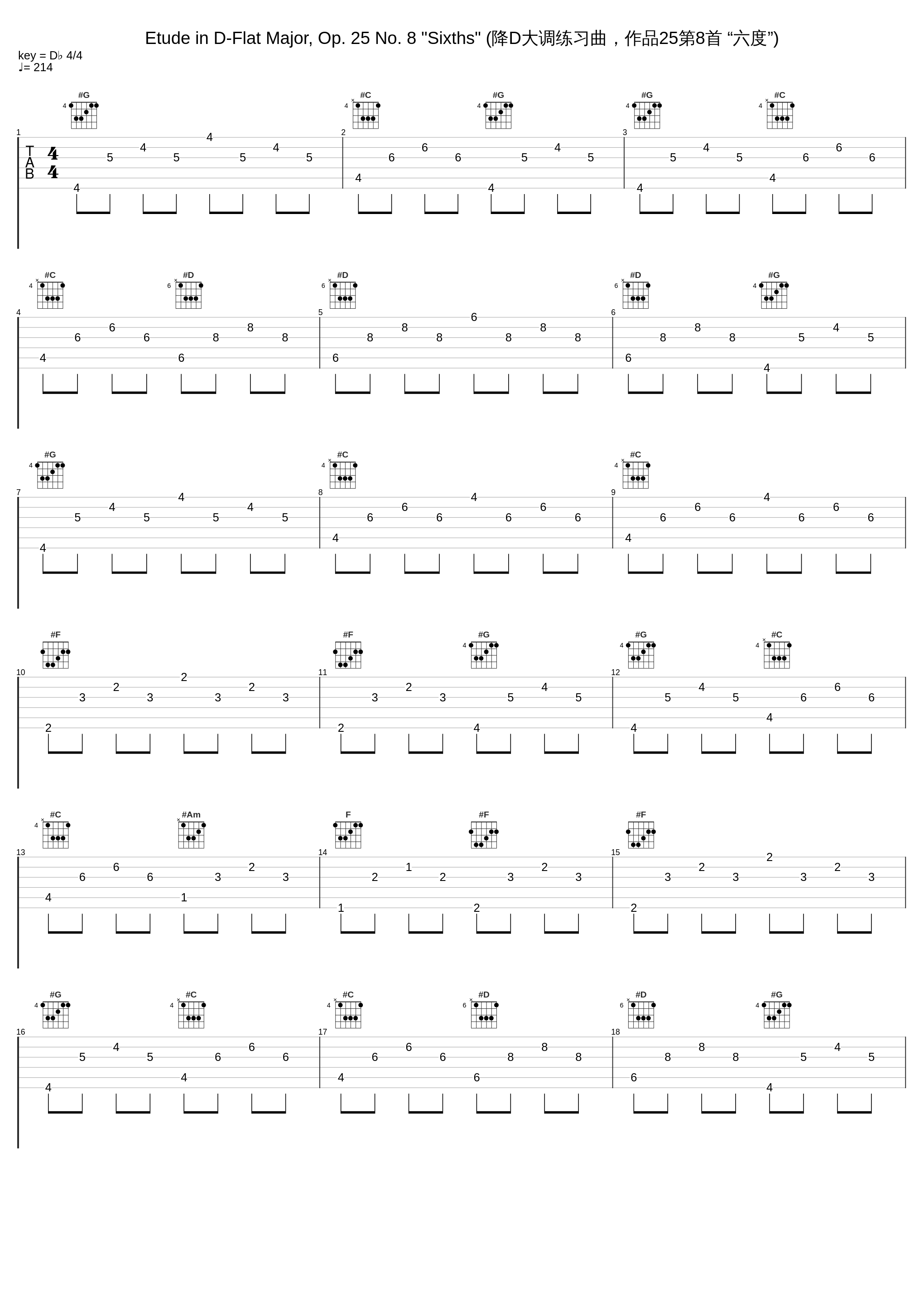 Etude in D-Flat Major, Op. 25 No. 8 "Sixths" (降D大调练习曲,作品25第8首 “六度”)_Samson François_1