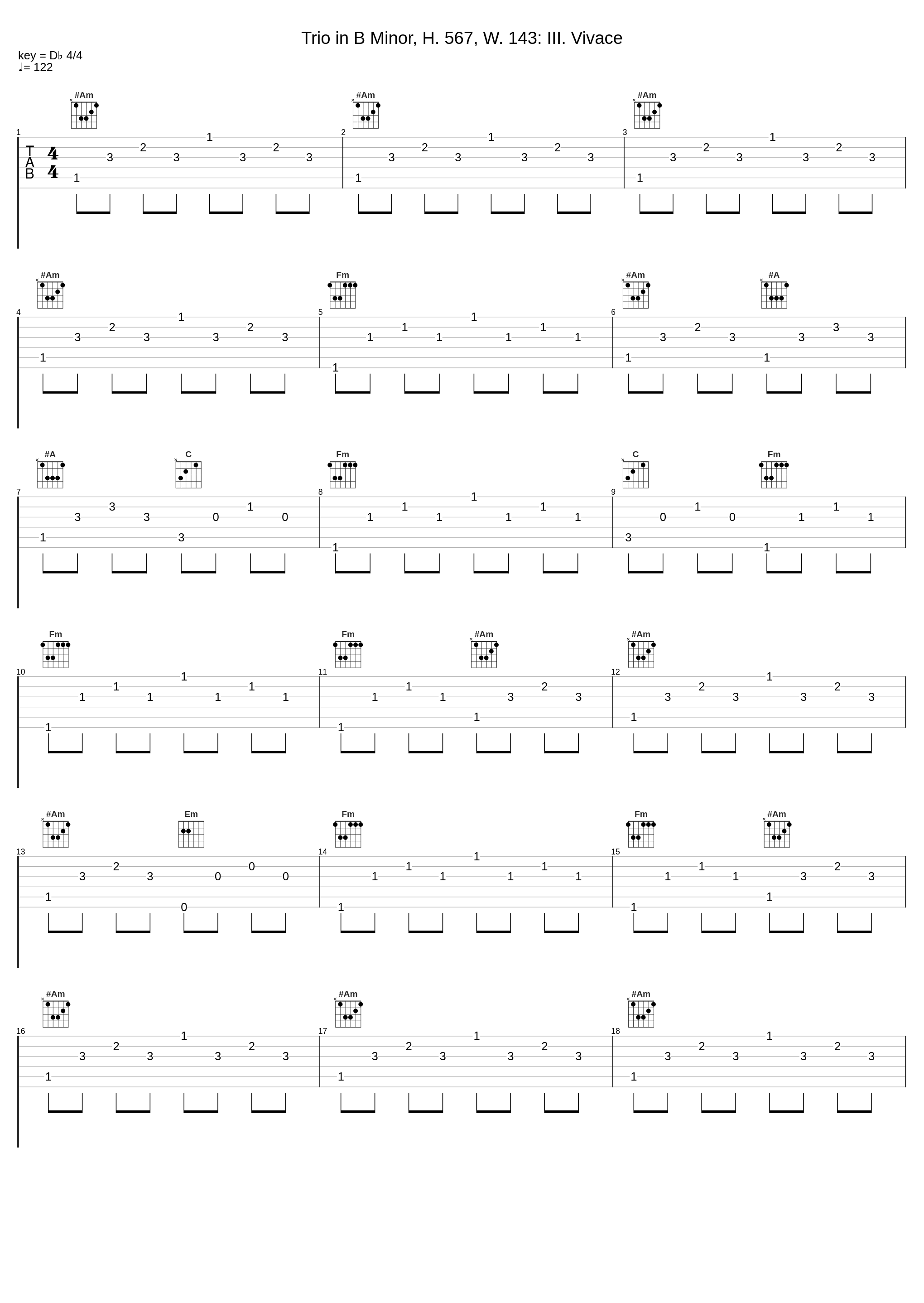 Trio in B Minor, H. 567, W. 143: III. Vivace_Le Nouveau Quatuor_1