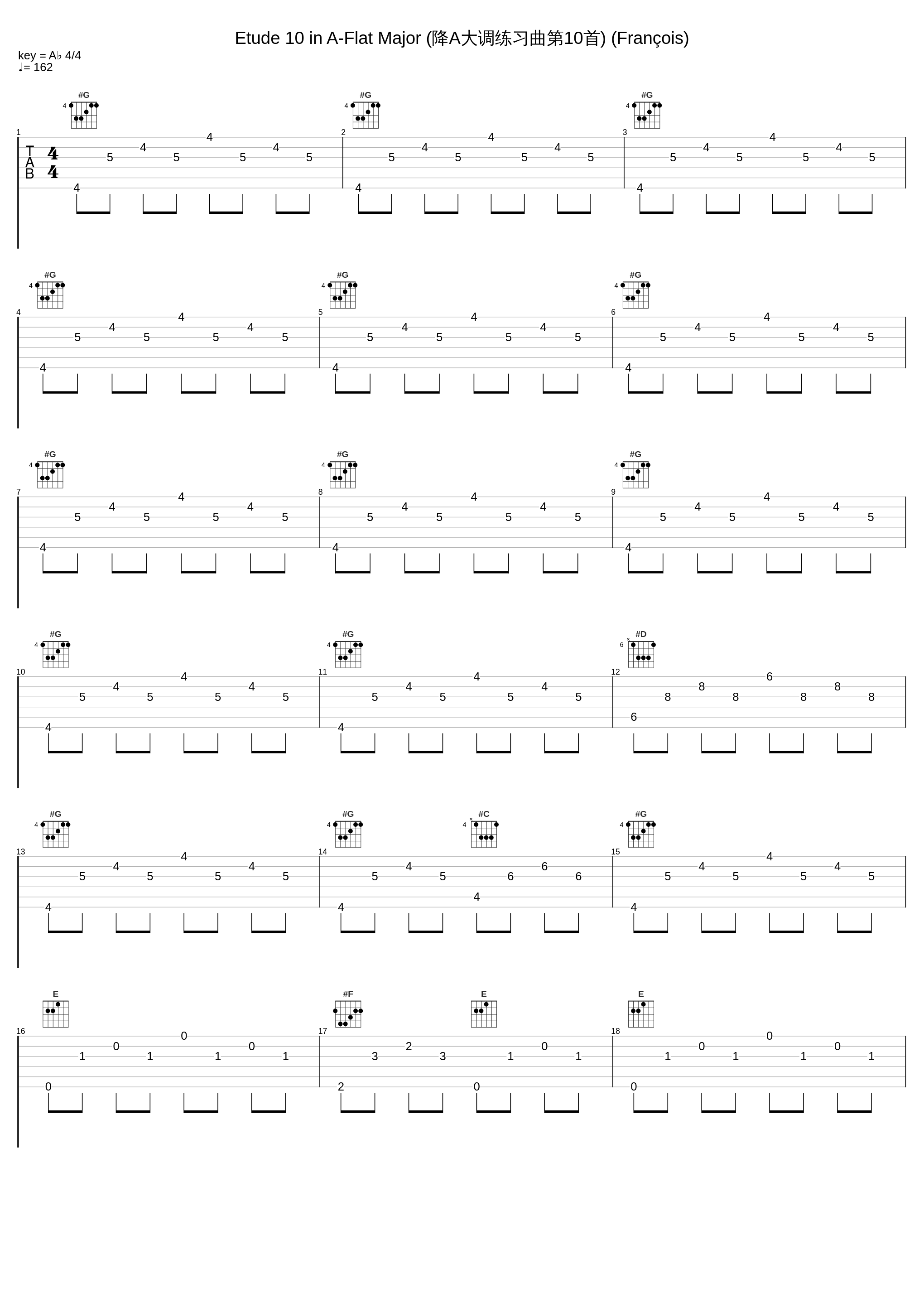 Etude 10 in A-Flat Major (降A大调练习曲第10首) (François)_Samson François_1