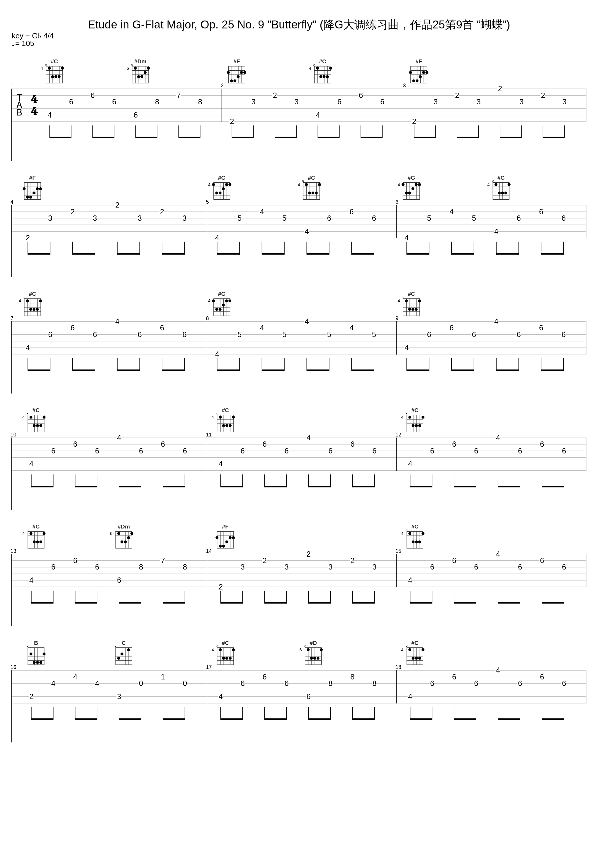 Etude in G-Flat Major, Op. 25 No. 9 "Butterfly" (降G大调练习曲，作品25第9首 “蝴蝶”)_Samson François_1