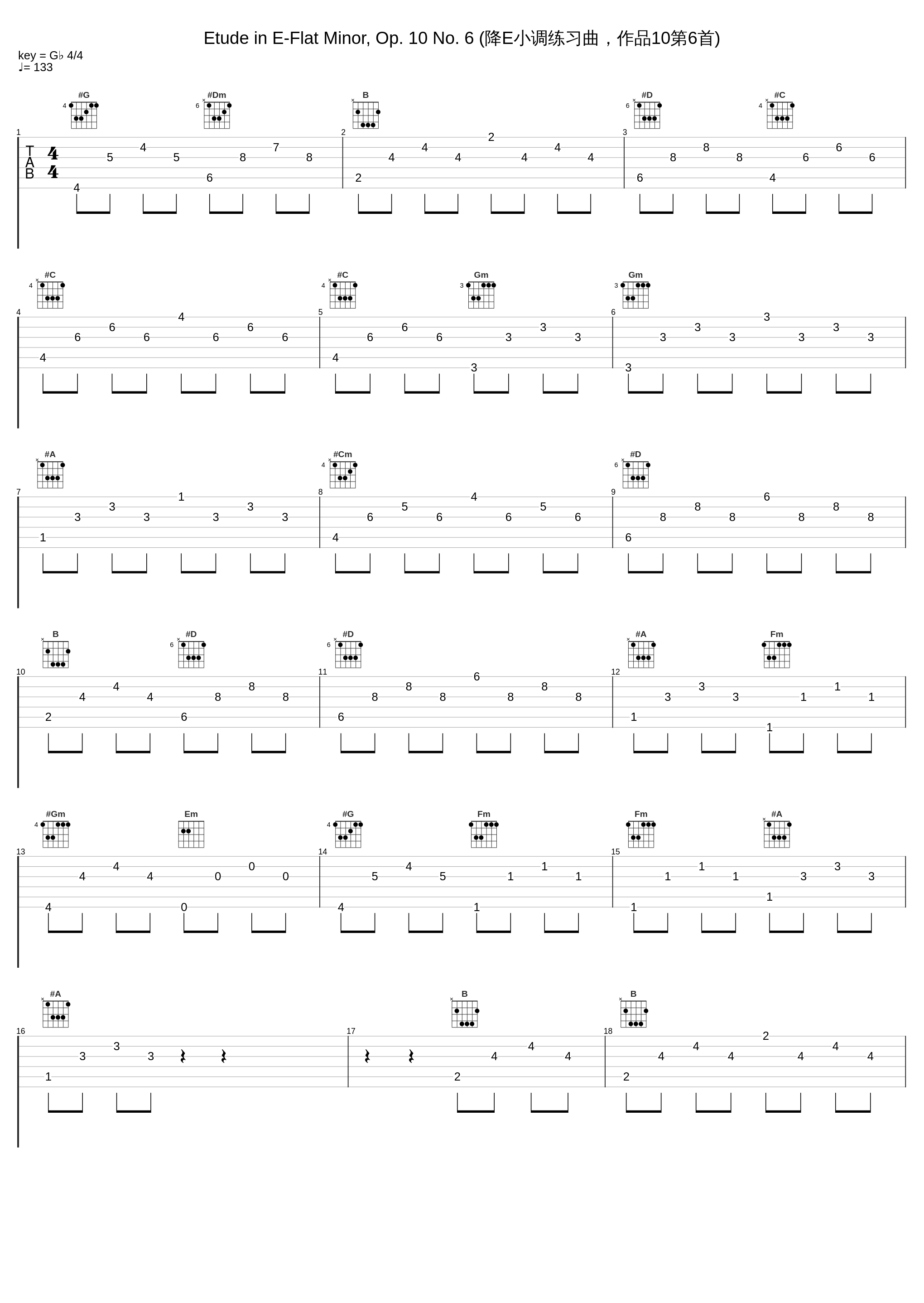 Etude in E-Flat Minor, Op. 10 No. 6 (降E小调练习曲，作品10第6首)_Samson François_1