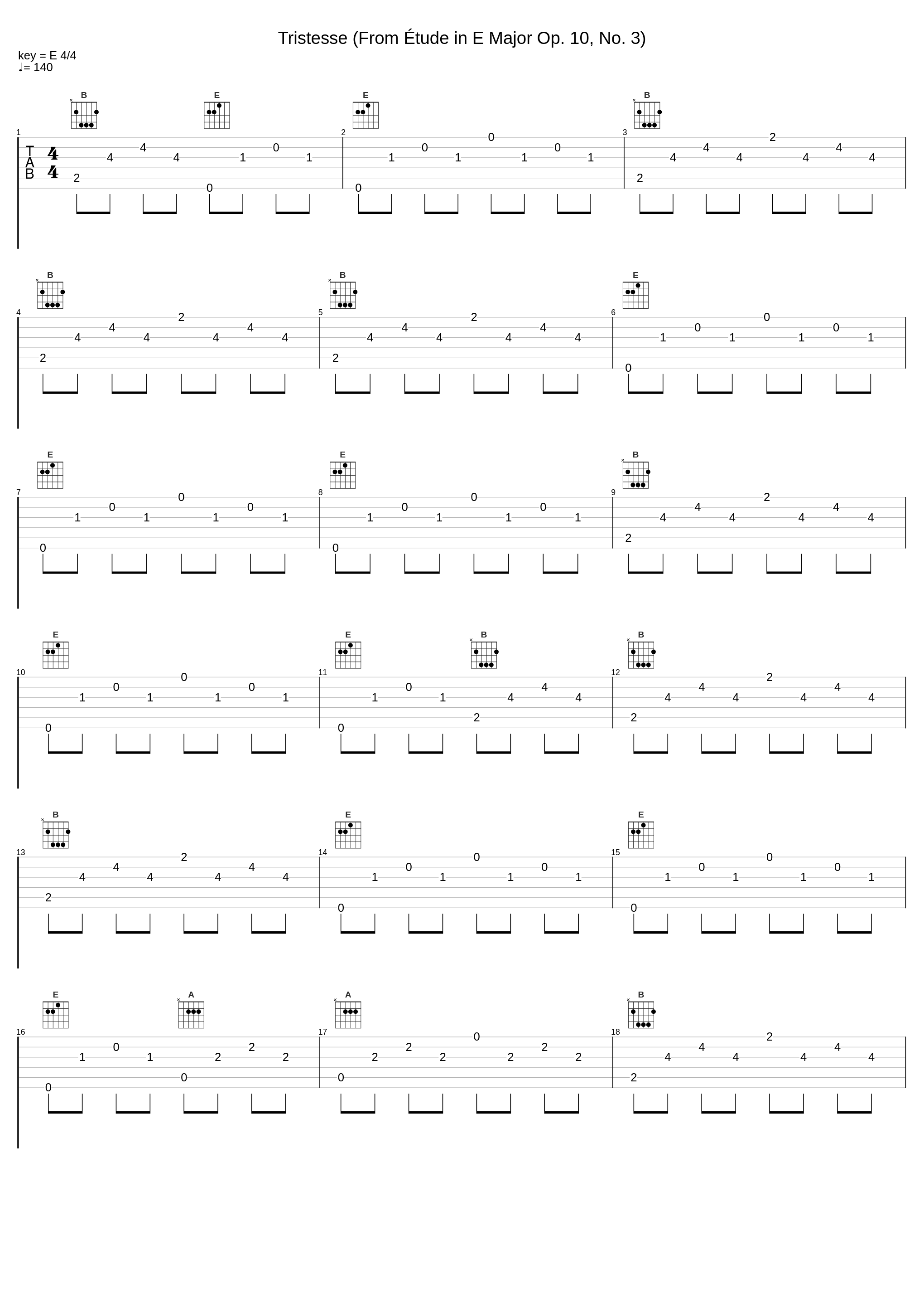 Tristesse (From Étude in E Major Op. 10, No. 3)_Katharina,Frédéric Chopin_1