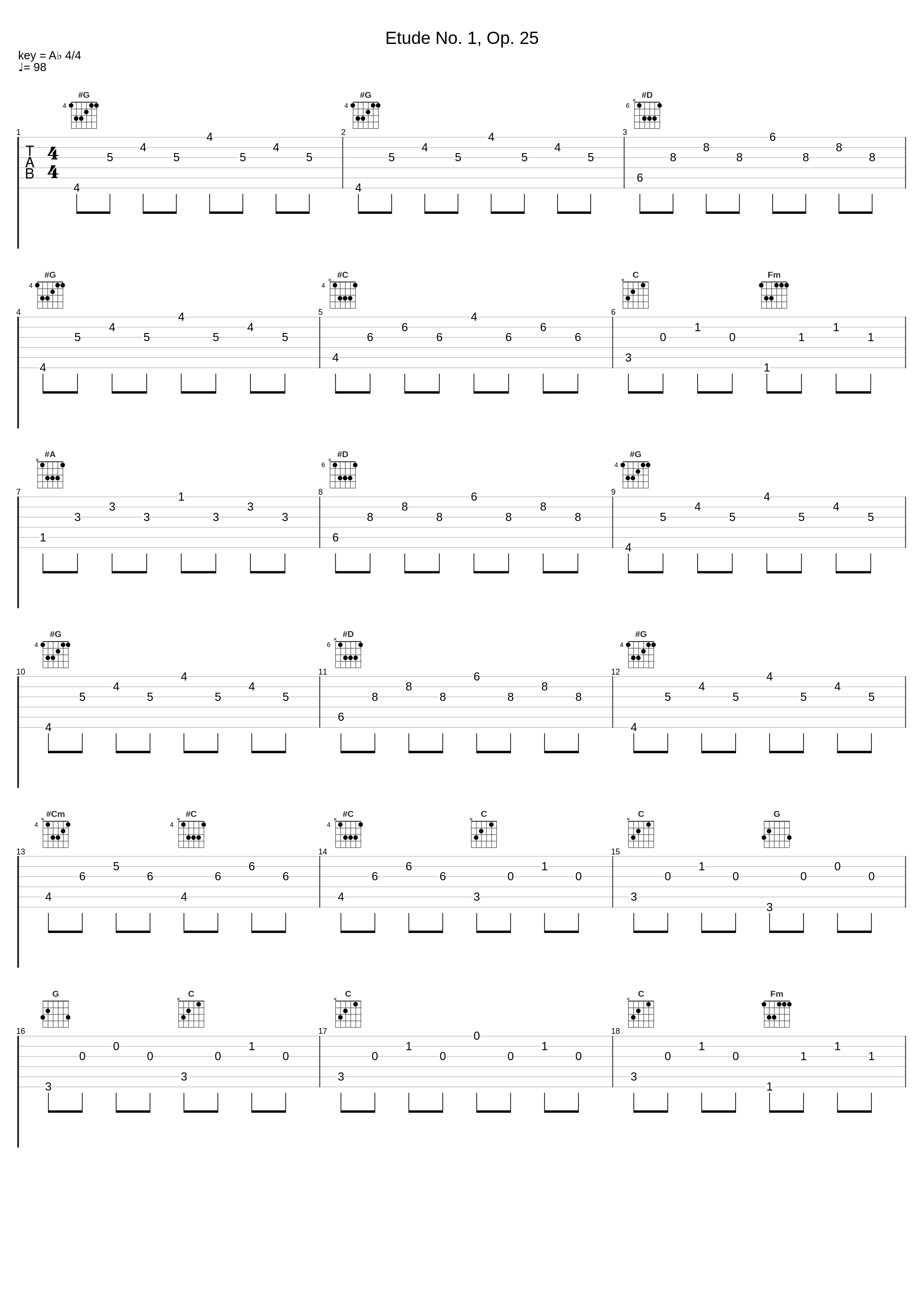 Etude No. 1, Op. 25_Nicholas James,Frédéric Chopin_1