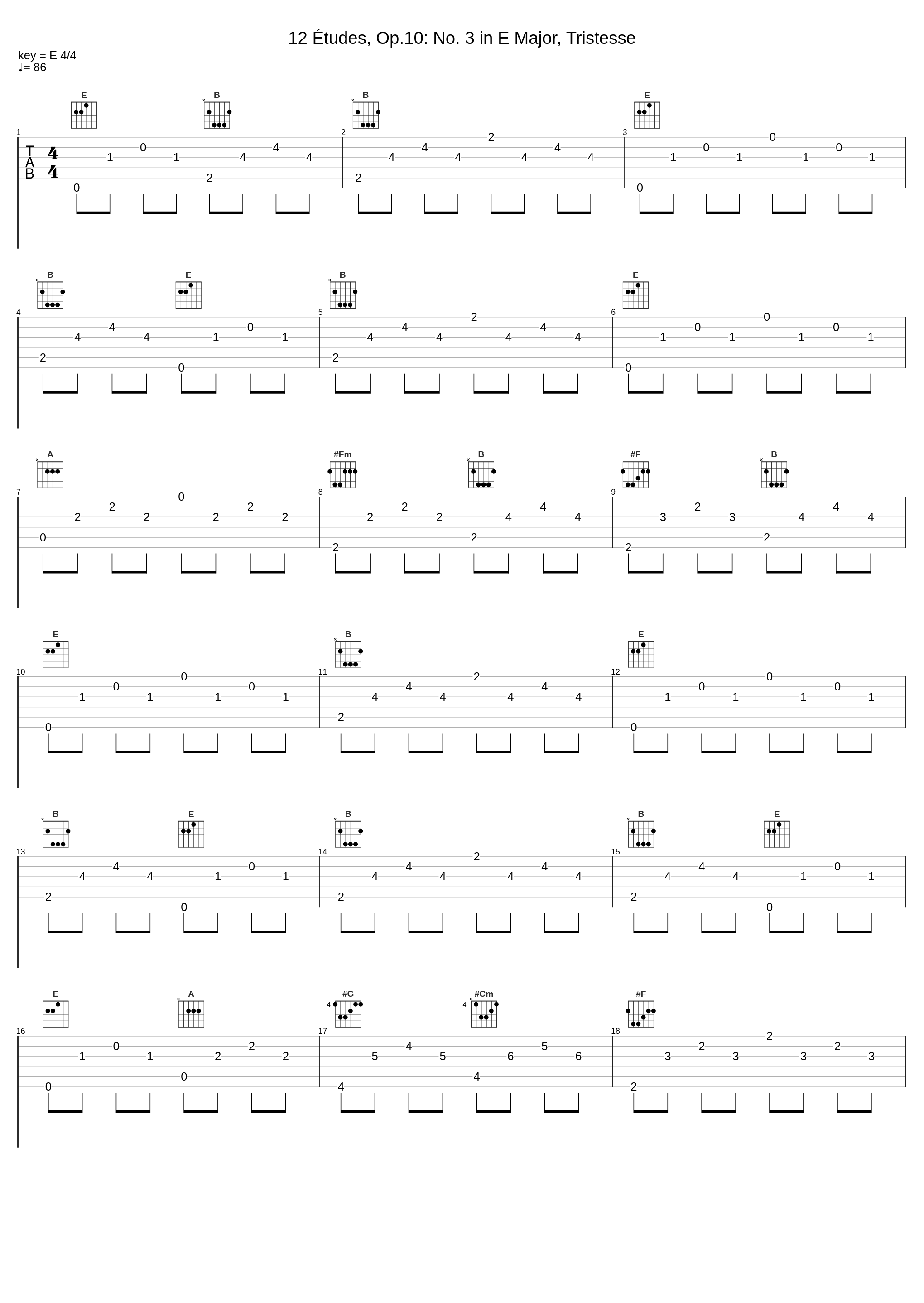 12 Études, Op.10: No. 3 in E Major, Tristesse_Orazio Maione,Frédéric Chopin_1