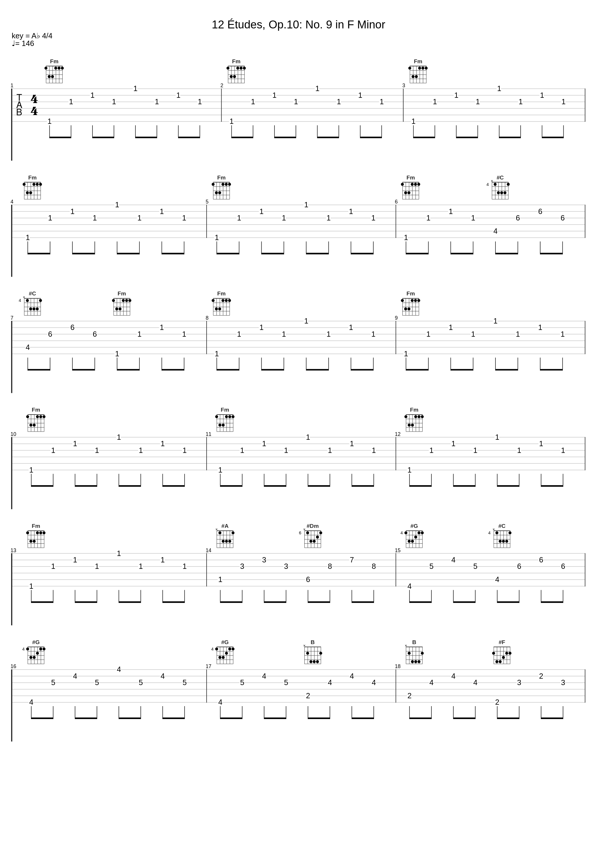 12 Études, Op.10: No. 9 in F Minor_Orazio Maione,Frédéric Chopin_1