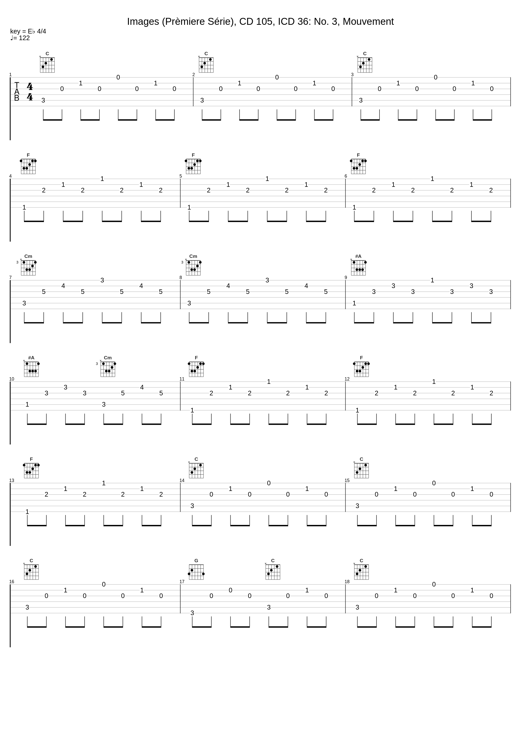 Images (Prèmiere Série), CD 105, ICD 36: No. 3, Mouvement_Walter Gieseking_1