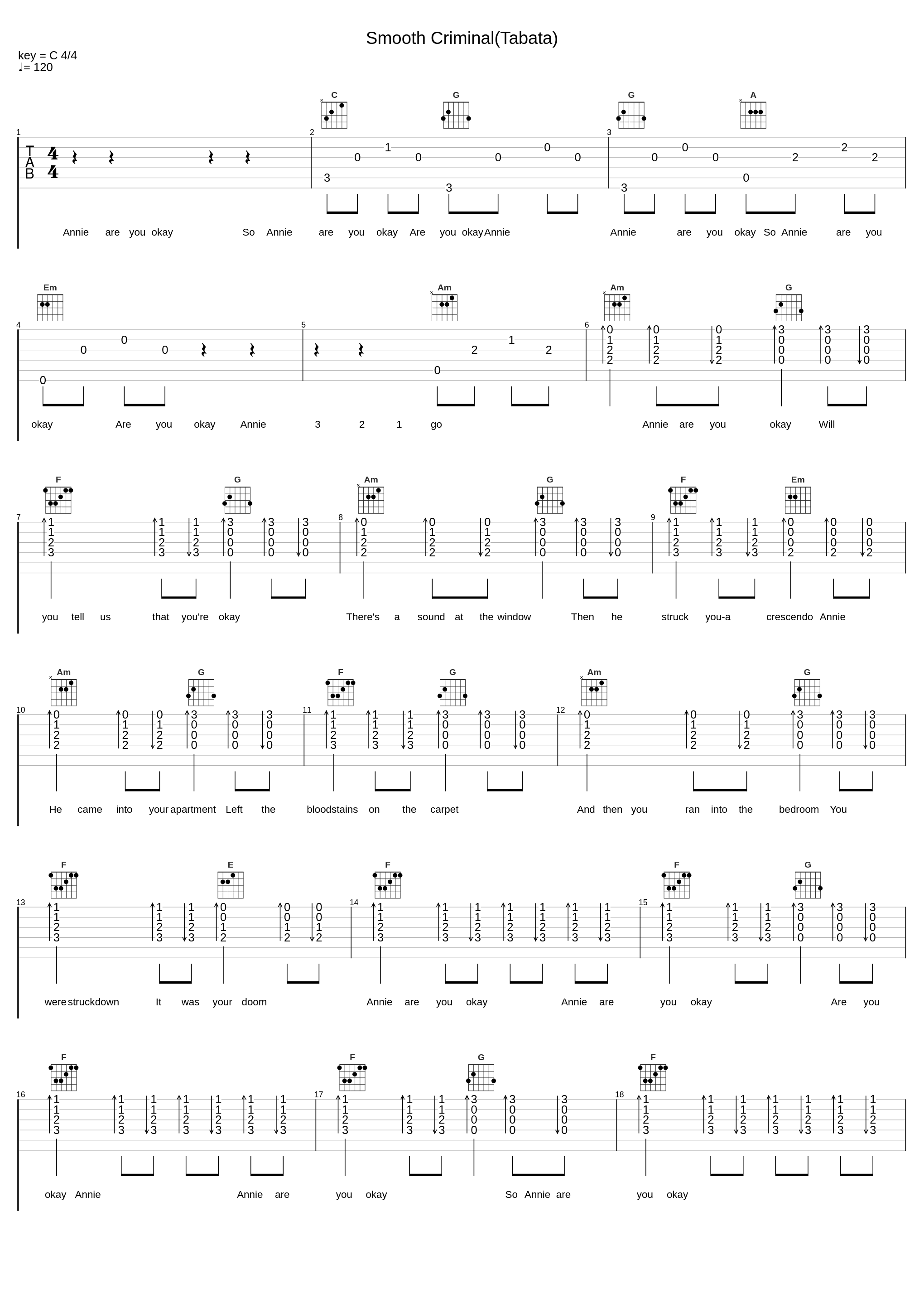 Smooth Criminal(Tabata)_Tabata Songs_1