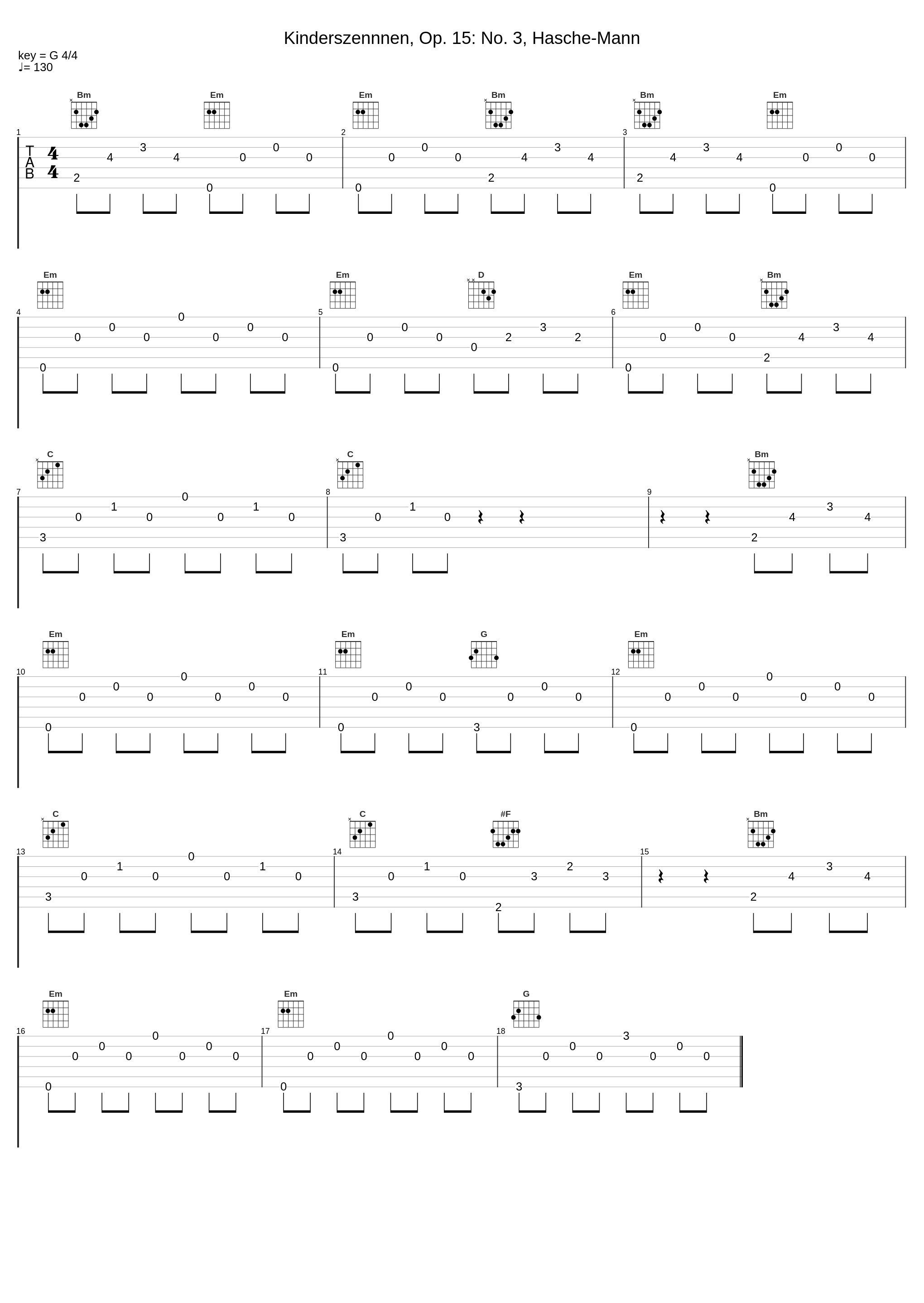 Kinderszennnen, Op. 15: No. 3, Hasche-Mann_Caio Pagano,Robert Schumann_1