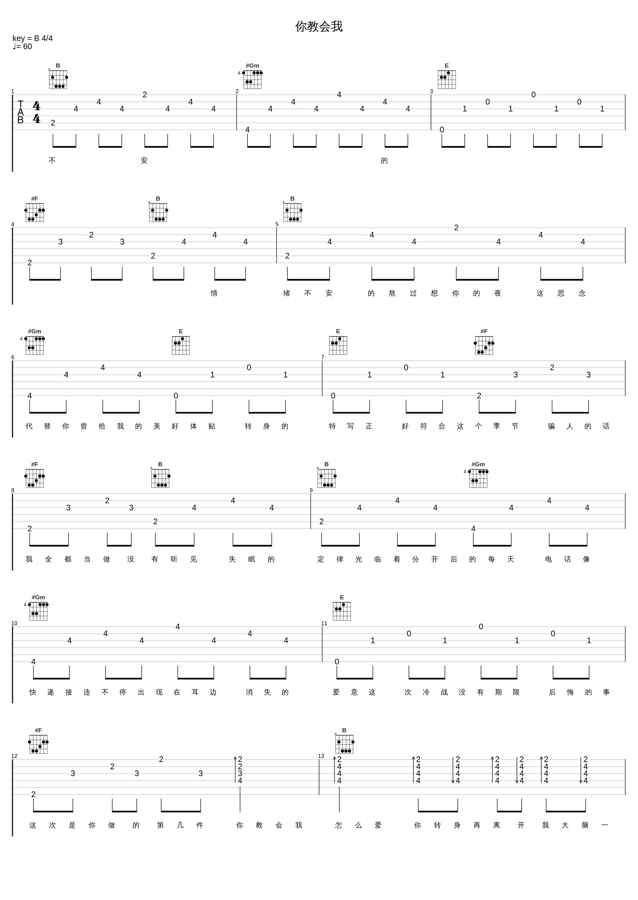 你教会我_烟(许佳豪),糯米Nomi_1