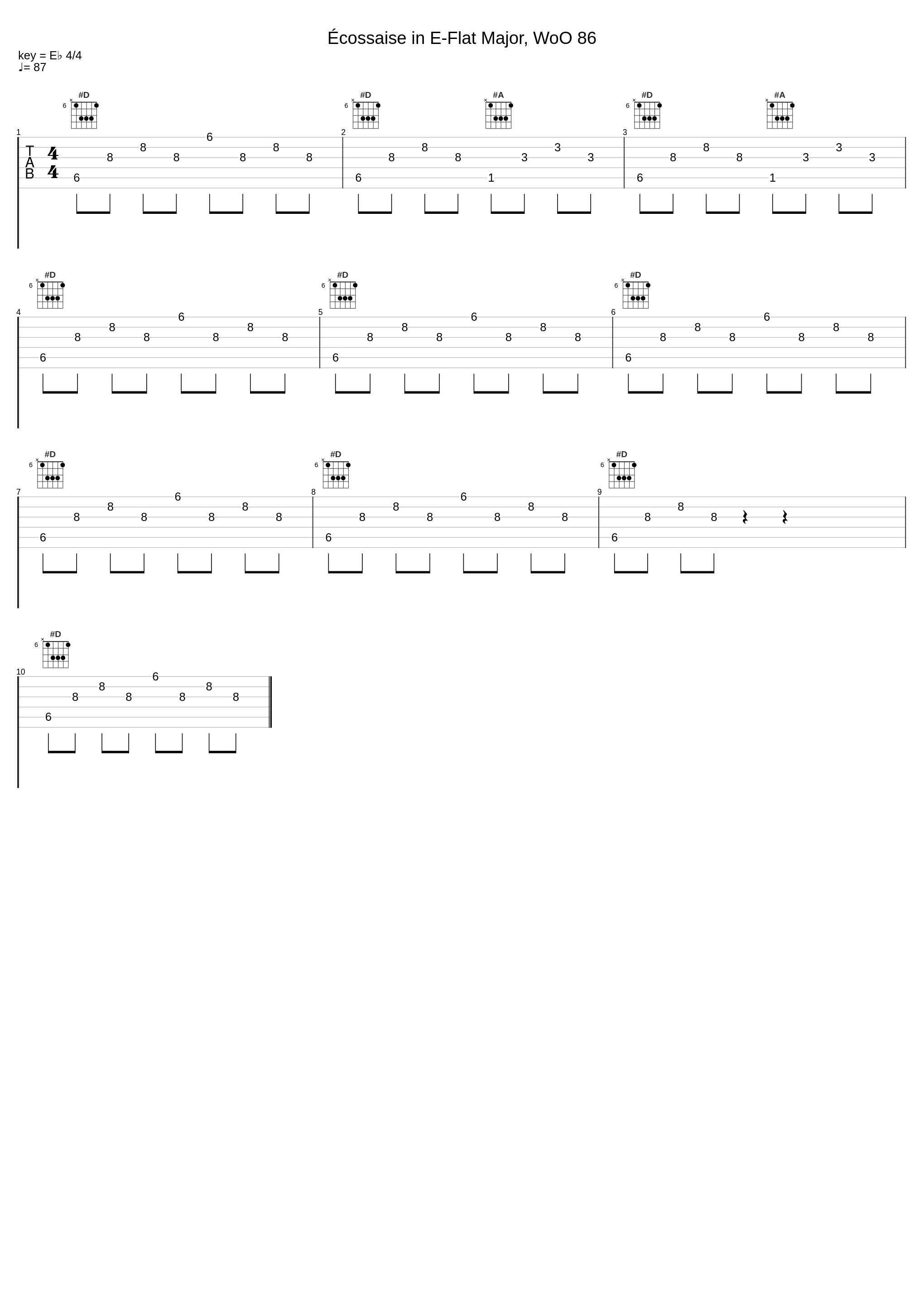 Écossaise in E-Flat Major, WoO 86_Doomin Kim_1