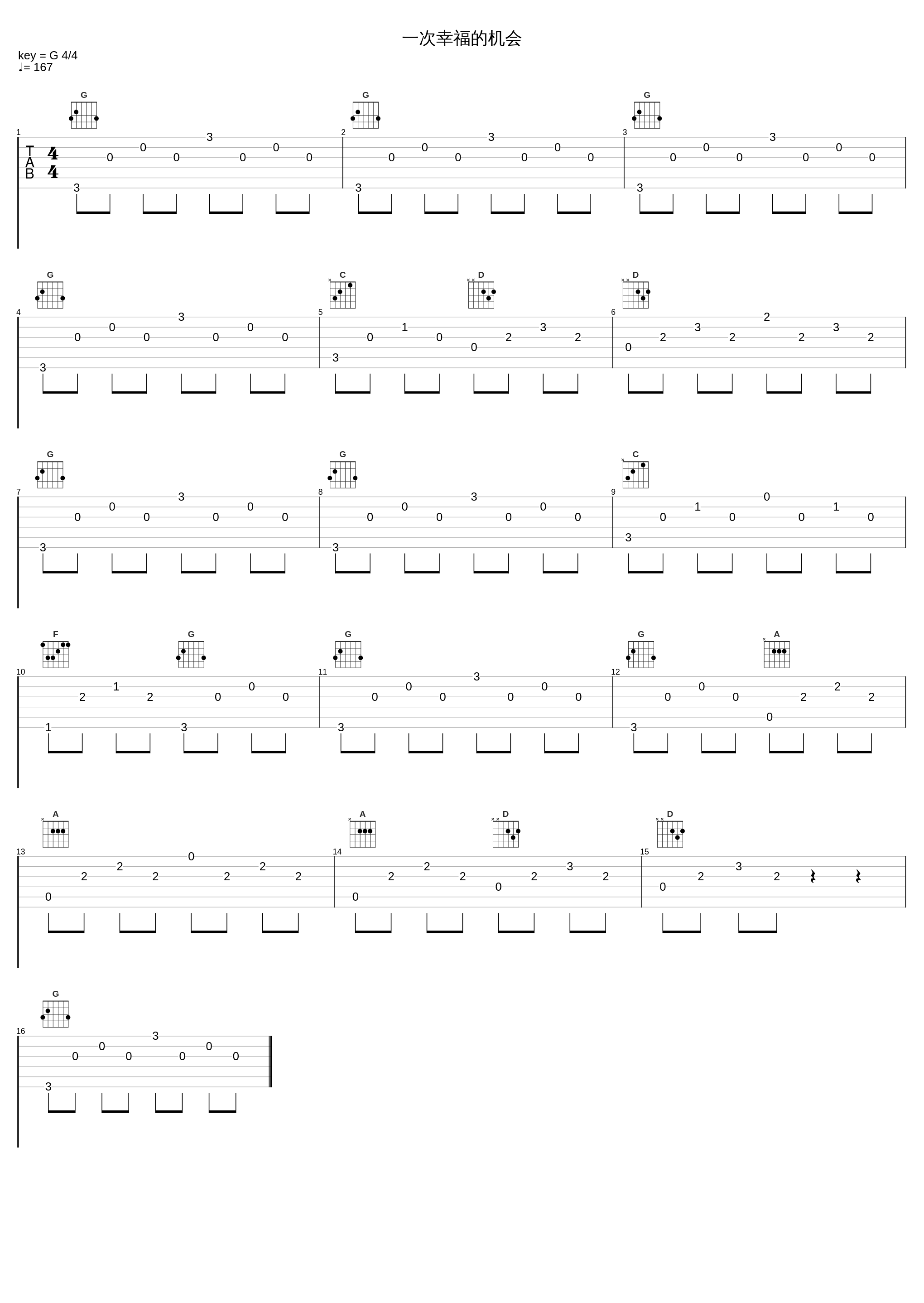 一次幸福的机会_赖仔Morris_1