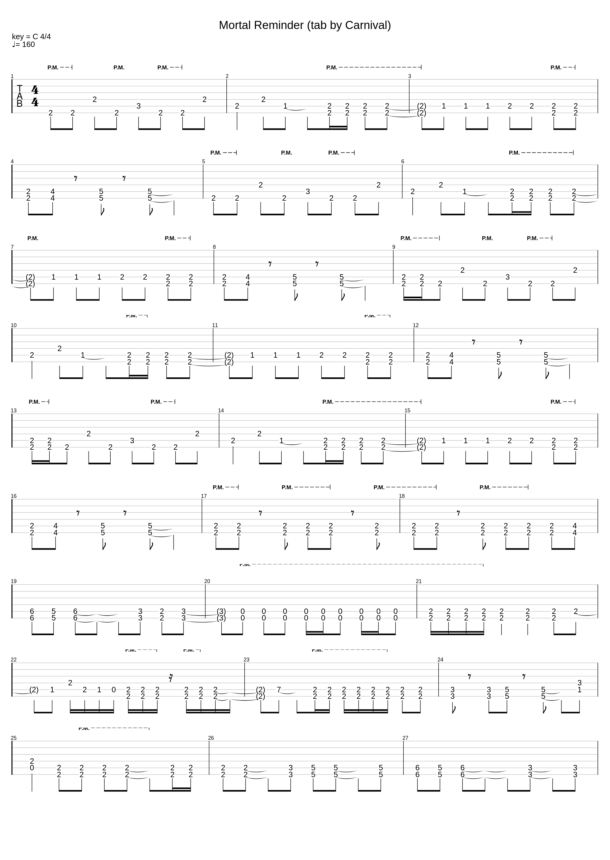 Mortal Reminder (tab by Carnival)_Pentakill_1