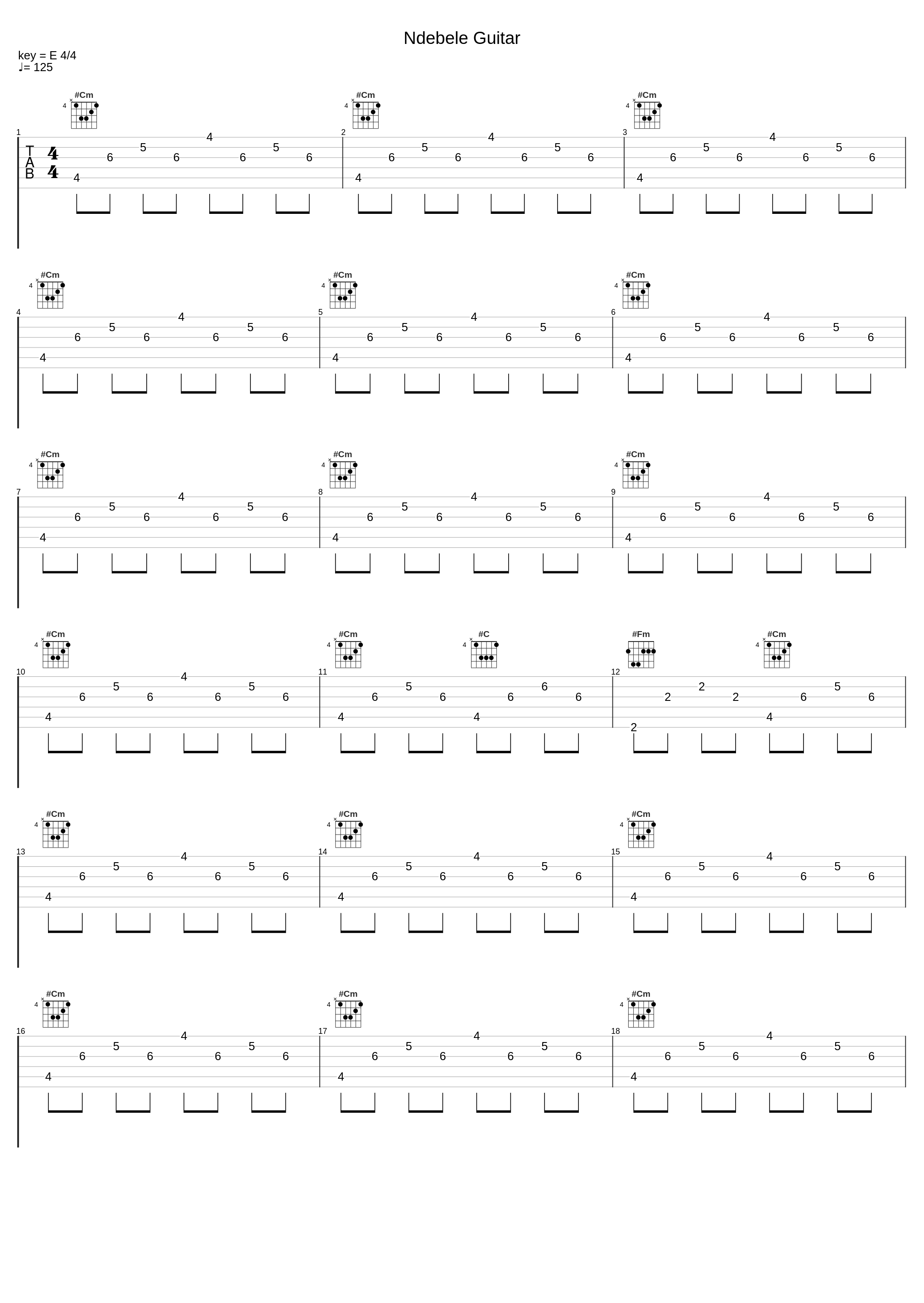 Ndebele Guitar_Trademark,Afrikan Roots_1