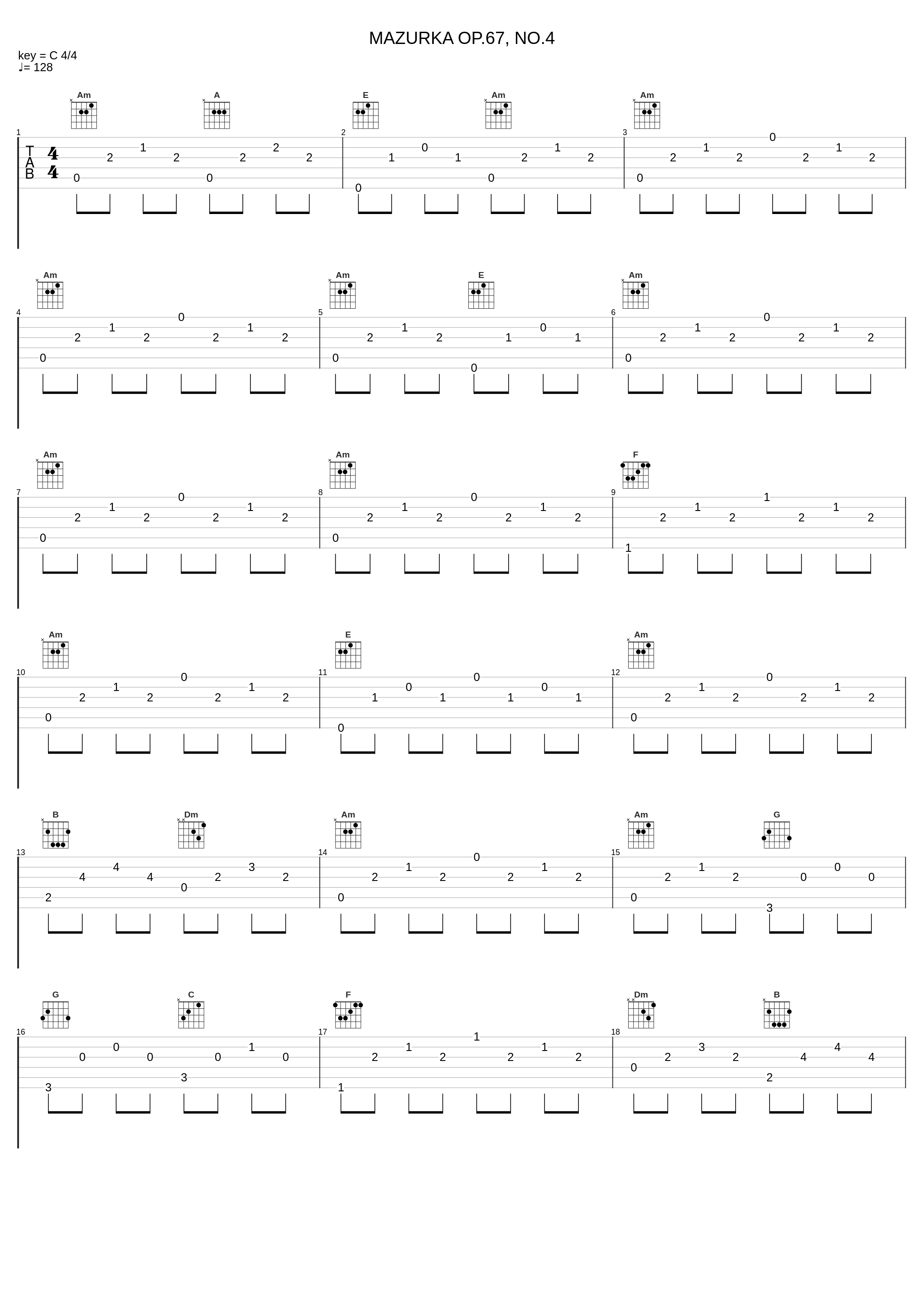 MAZURKA OP.67, NO.4_Emile Naoumoff,Frédéric Chopin_1