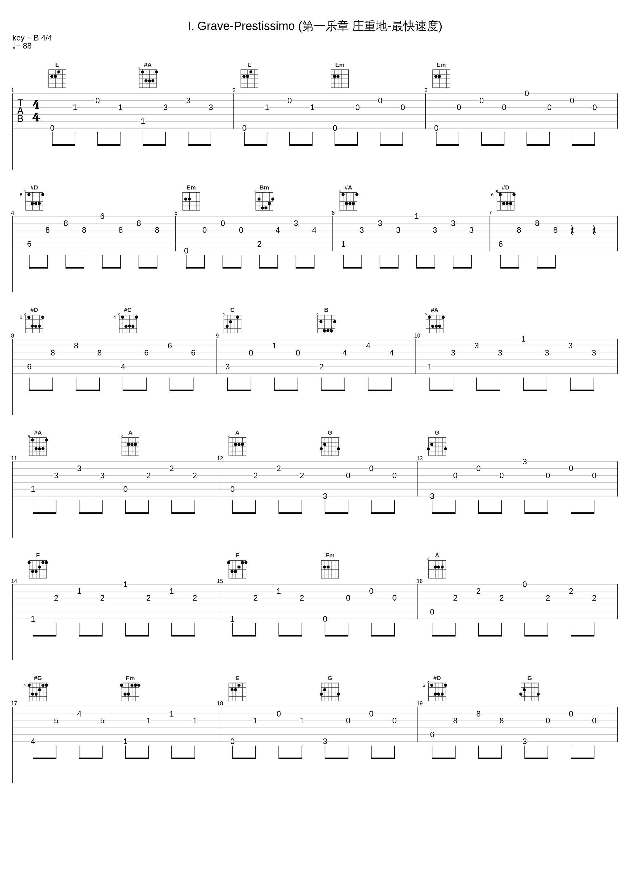 I. Grave-Prestissimo (第一乐章 庄重地-最快速度)_Maksim_1