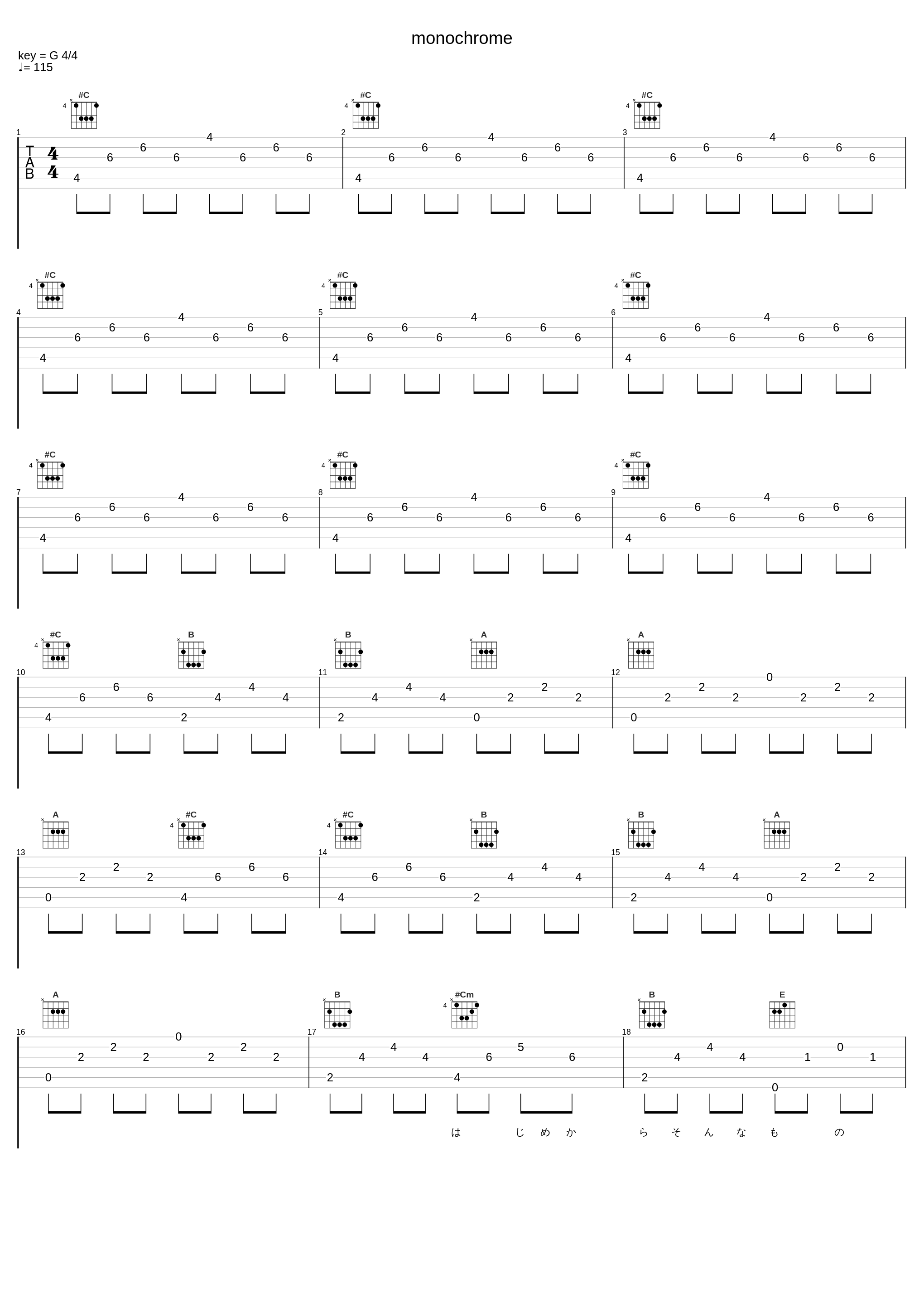 monochrome_滨崎步_1