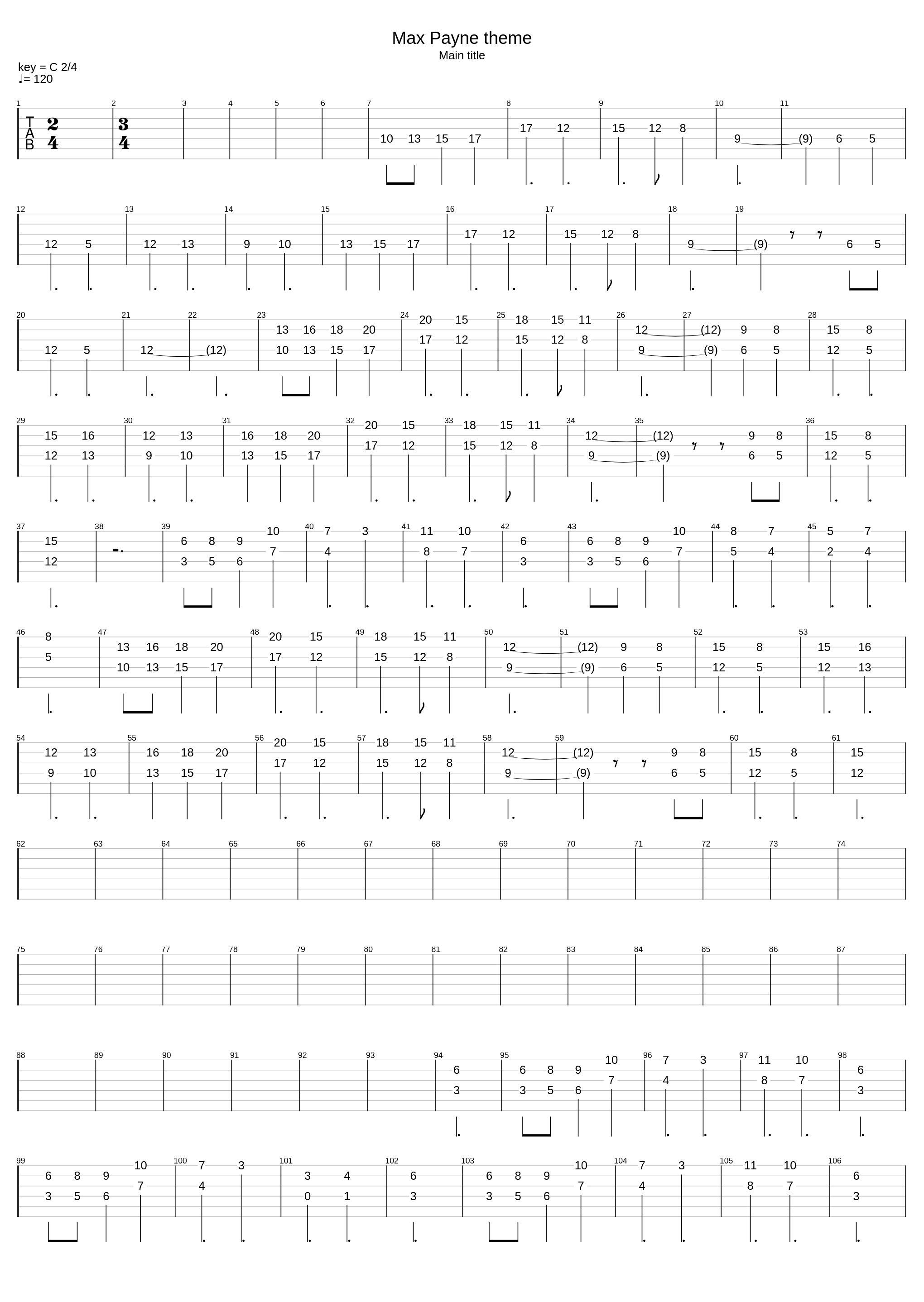 Max Payne Theme_Max Payne_1