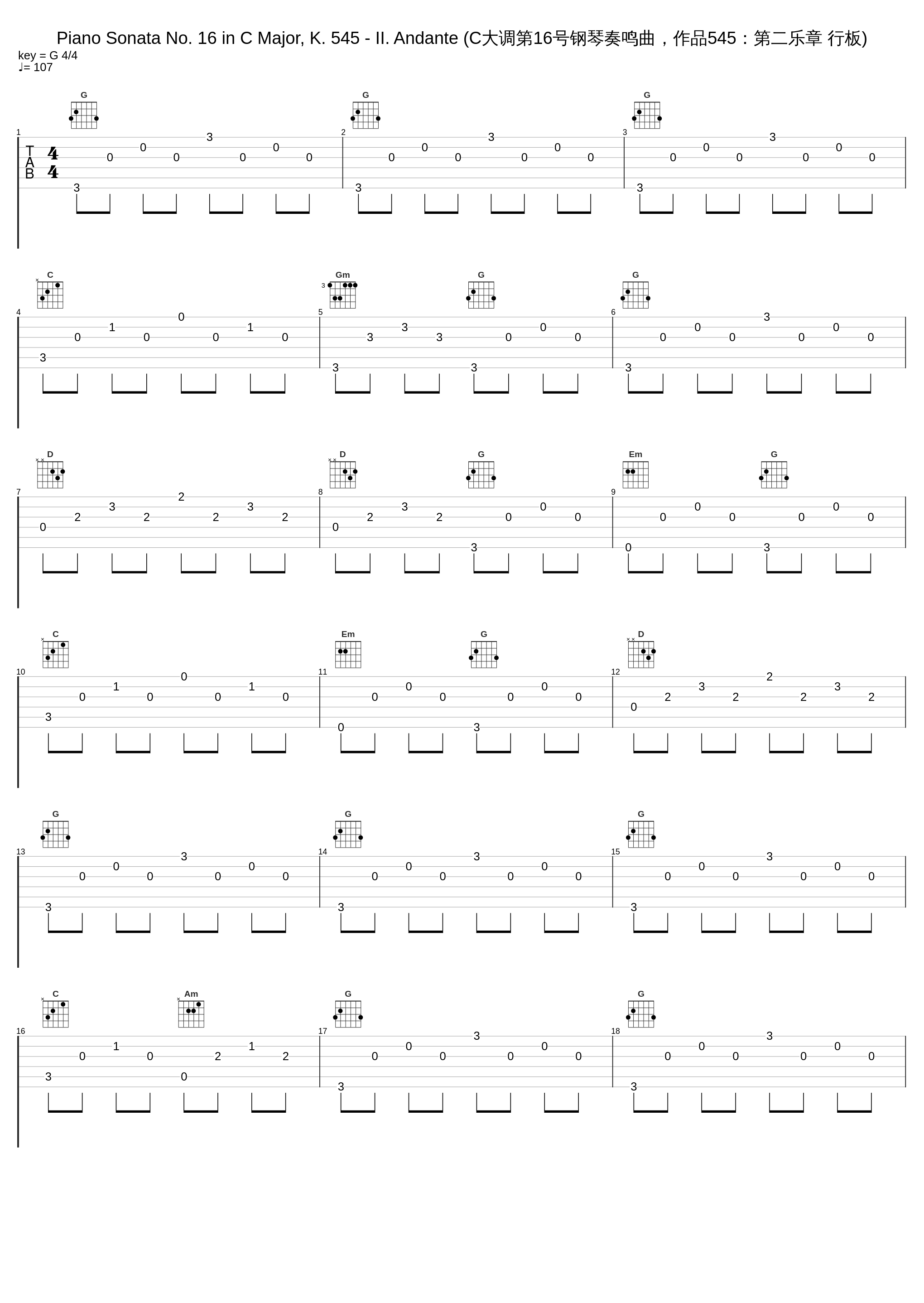 Piano Sonata No. 16 in C Major, K. 545 - II. Andante (C大调第16号钢琴奏鸣曲，作品545：第二乐章 行板)_Daniel Blumenthal_1