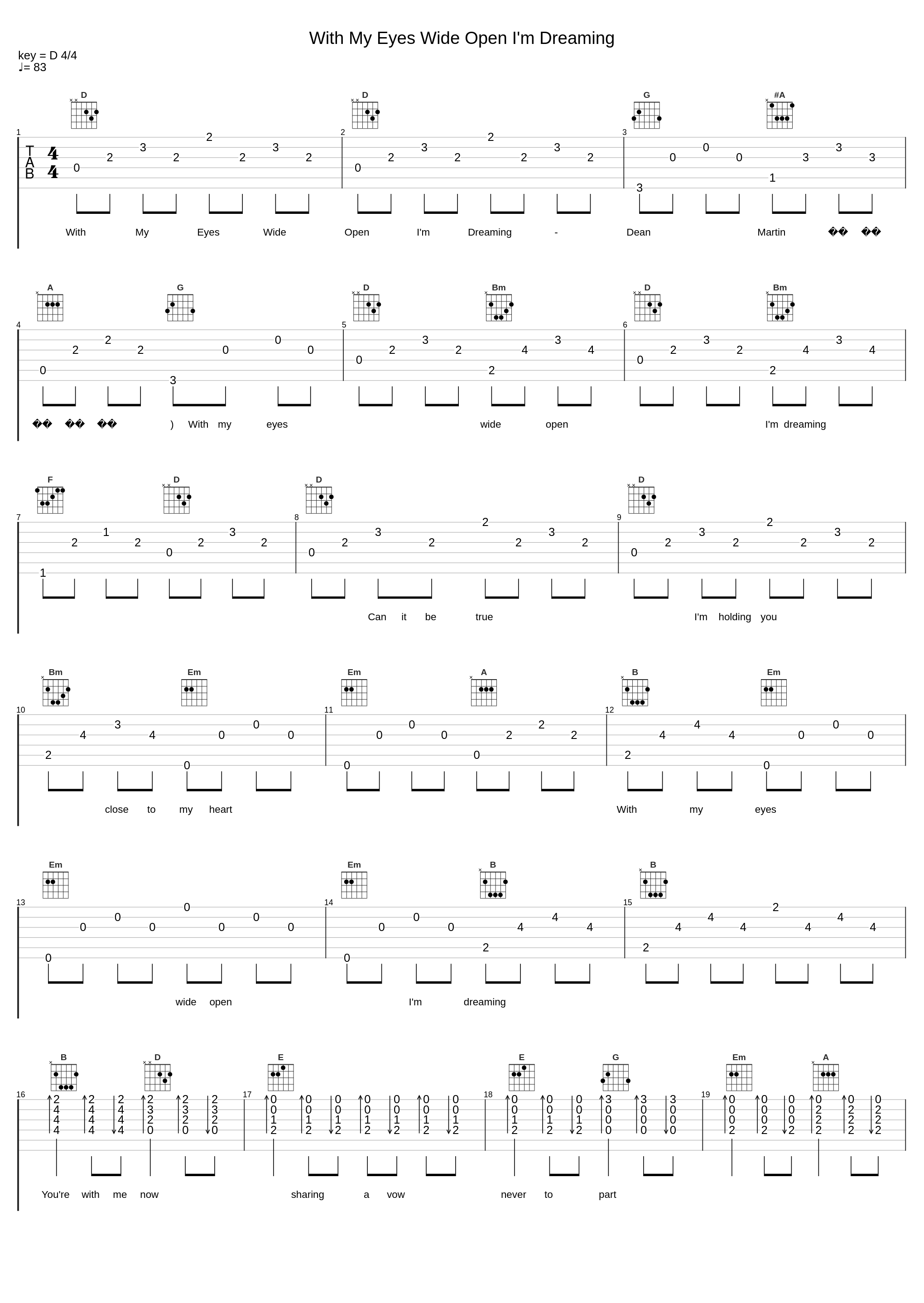 With My Eyes Wide Open I'm Dreaming_Dean Martin_1