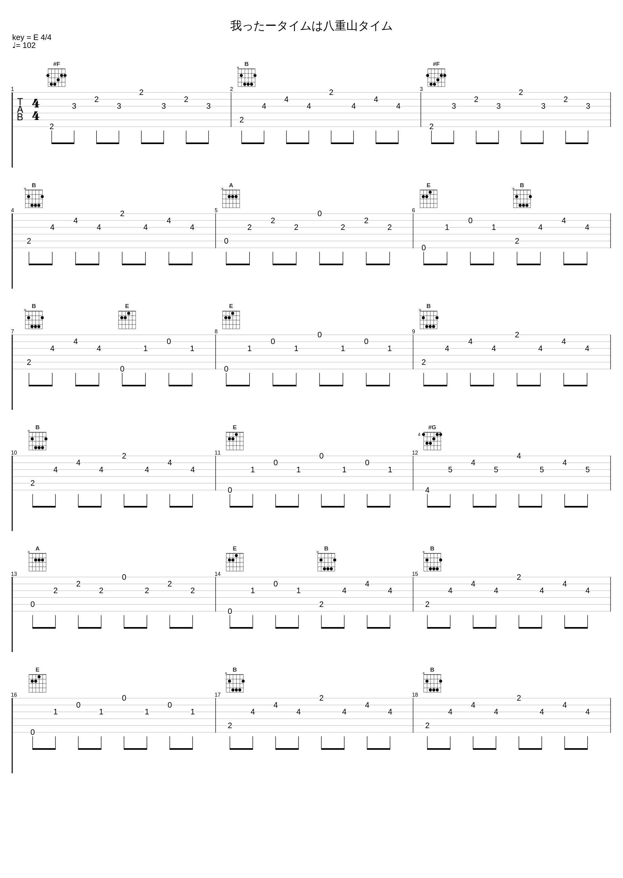 我ったータイムは八重山タイム_BEGIN_1