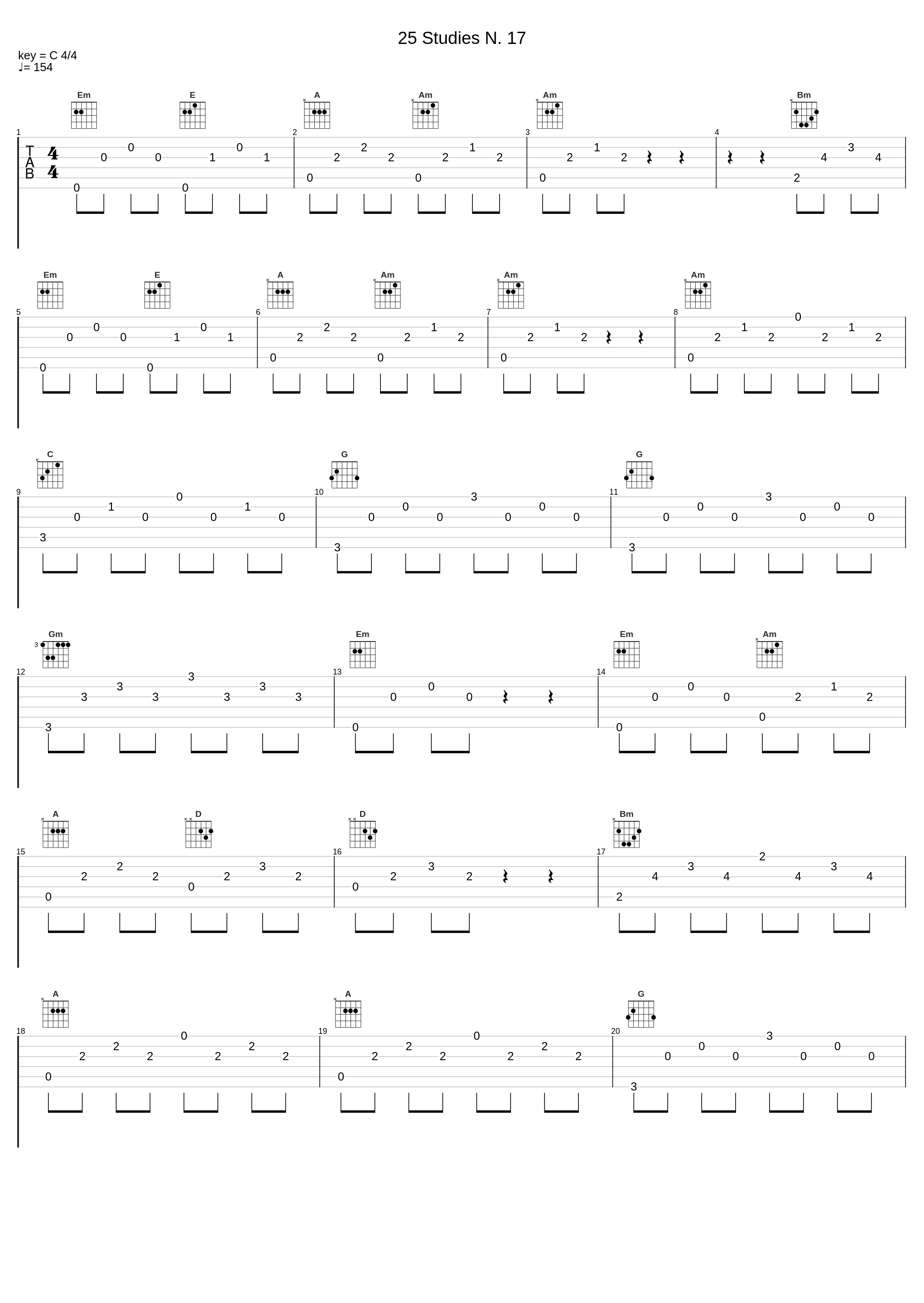 25 Studies N. 17_Matteo Carcassi,Nologo_1