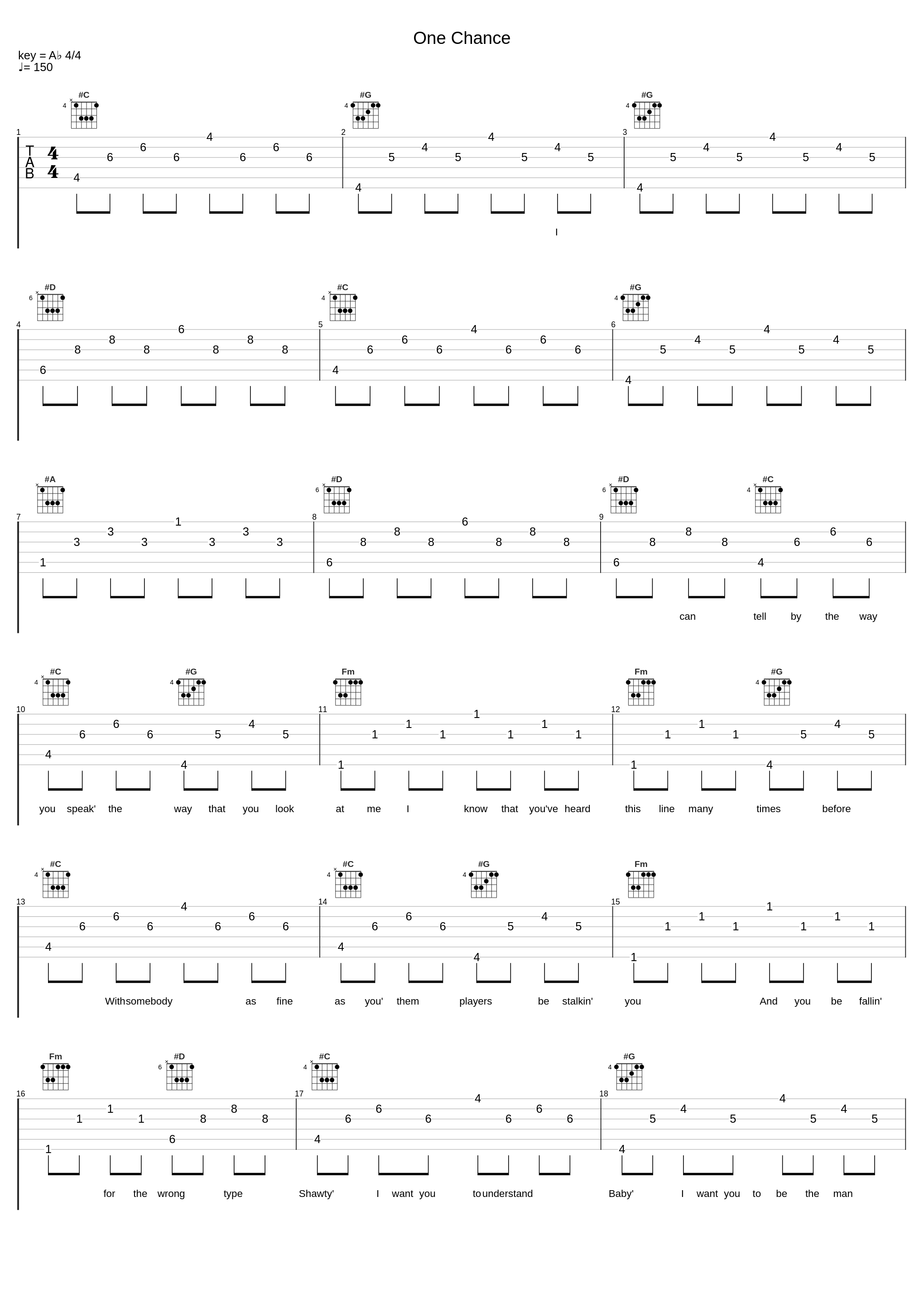 One Chance_史蒂文·黄_1