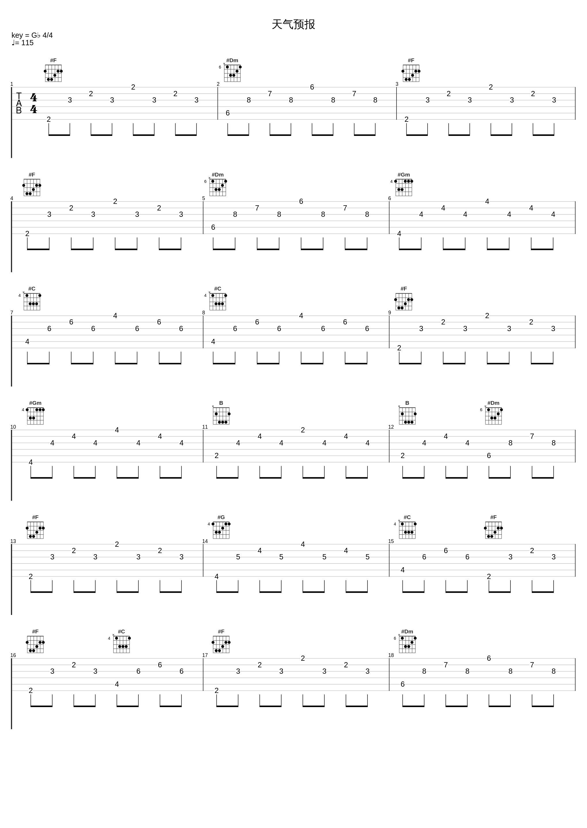 天气预报_钢琴曲_1