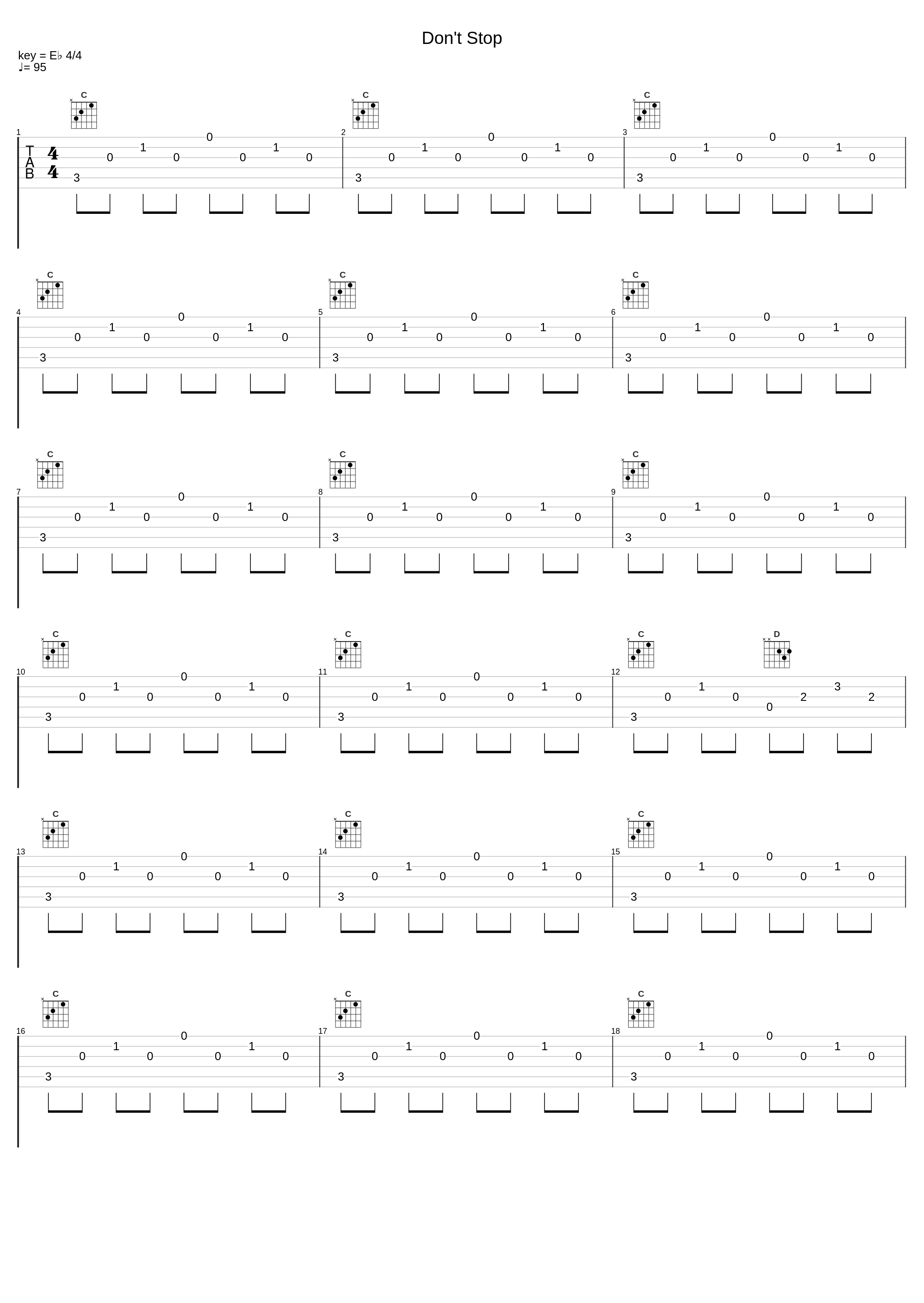 Don't Stop_Tabata Music_1