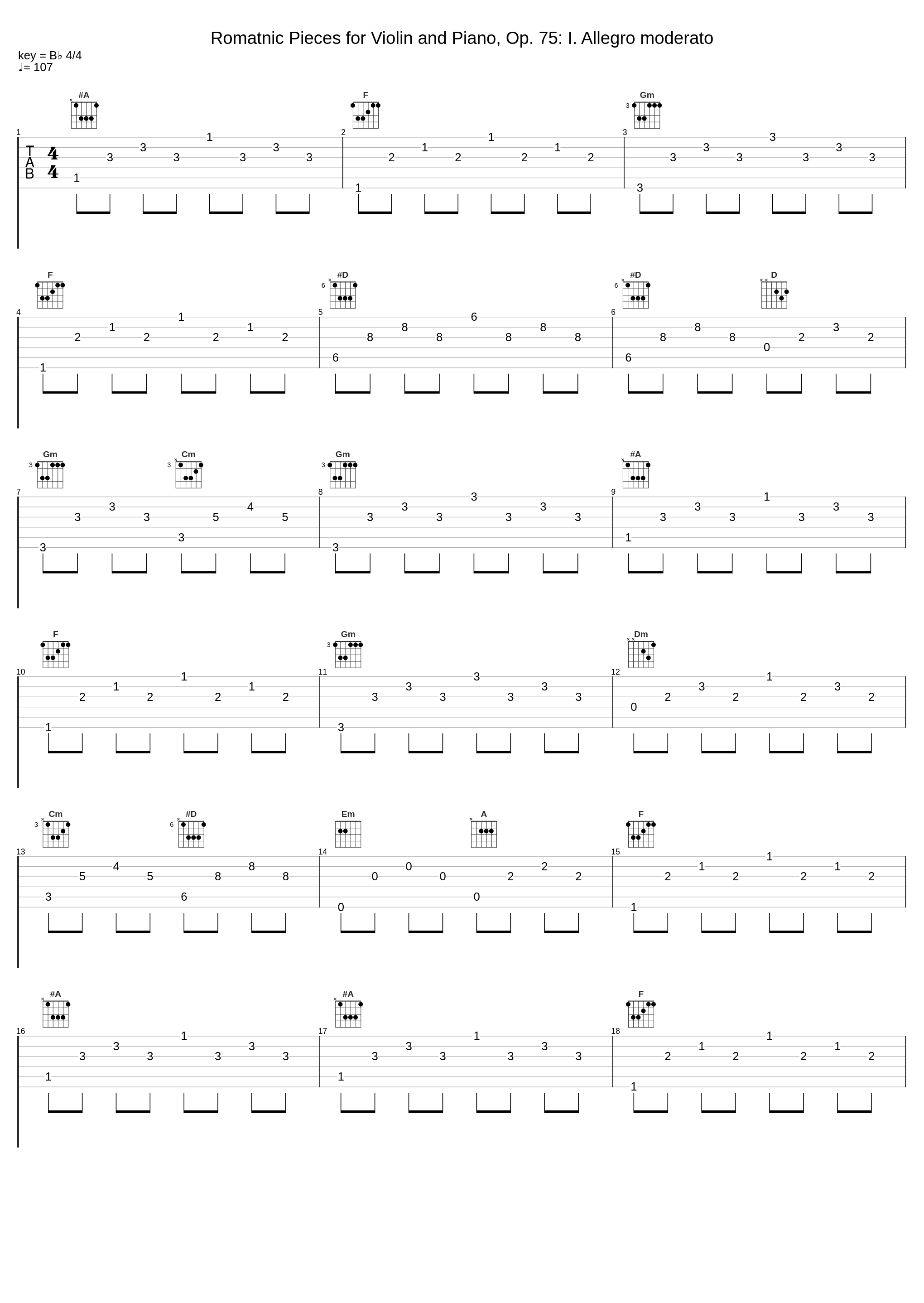 Romatnic Pieces for Violin and Piano, Op. 75: I. Allegro moderato_Josef Suk,Josef Hála_1