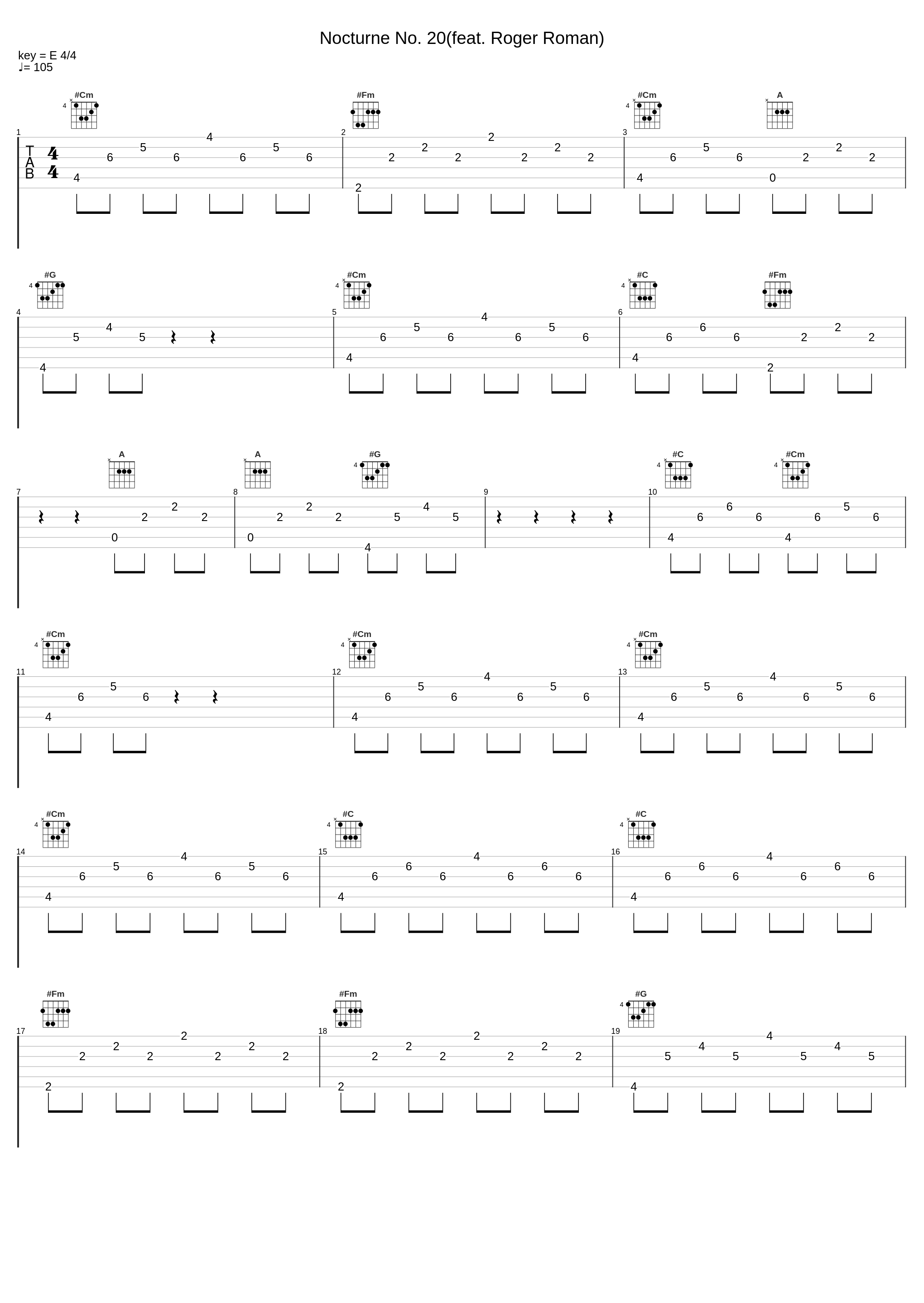 Nocturne No. 20(feat. Roger Roman)_Frédéric Chopin,Roger Roman_1