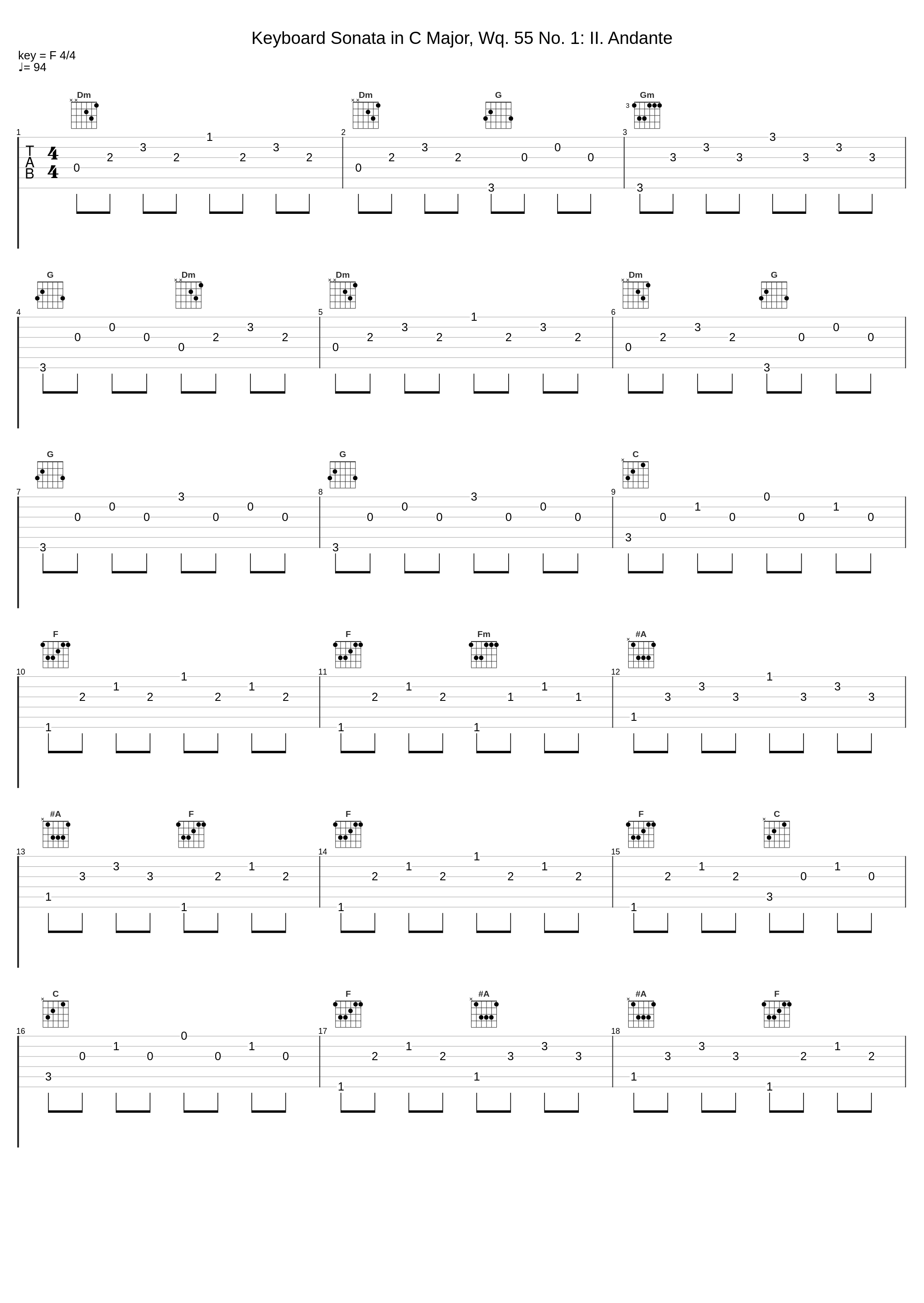 Keyboard Sonata in C Major, Wq. 55 No. 1: II. Andante_Colin Tilney_1