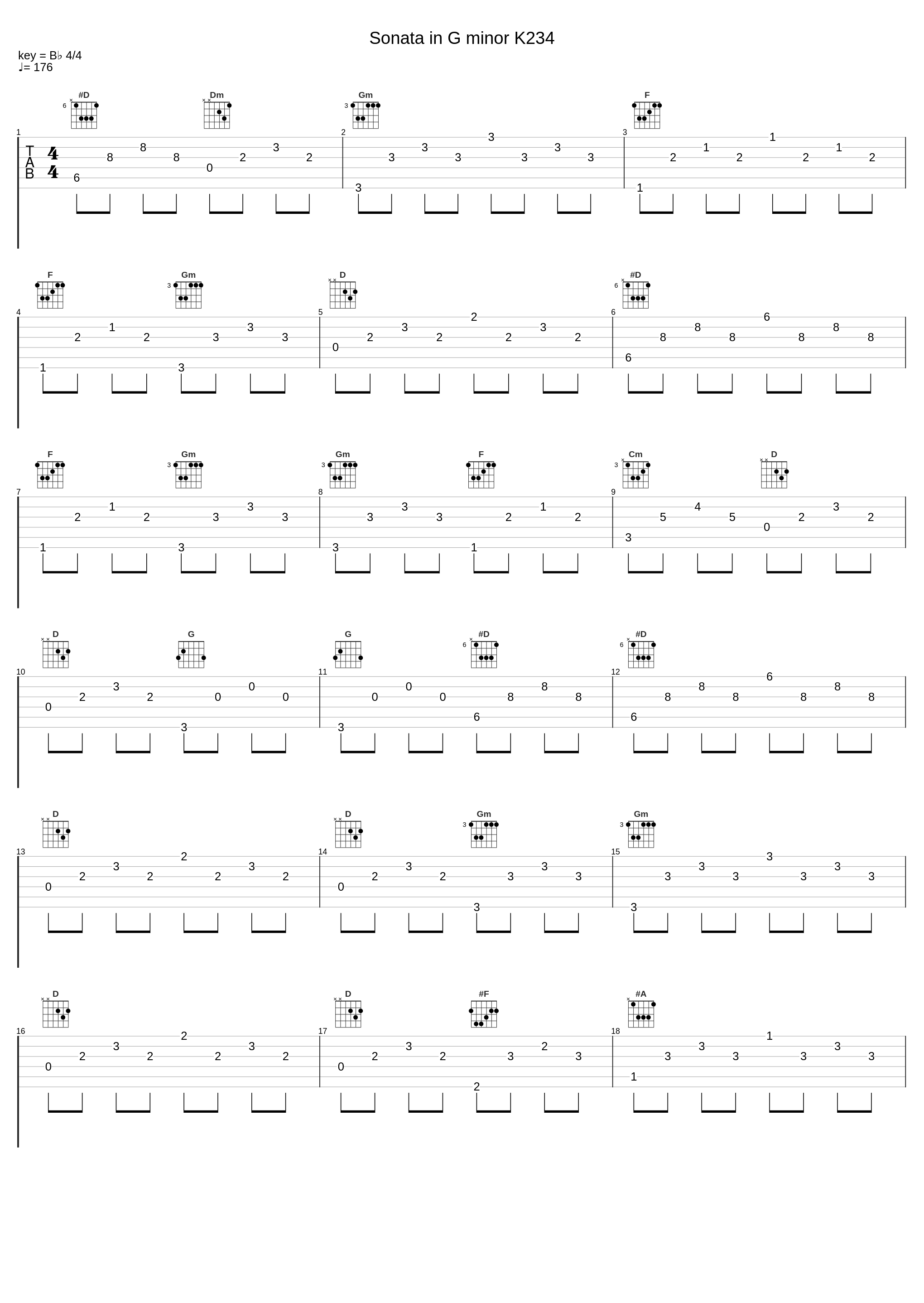 Sonata in G minor K234_Wanda Landowska_1