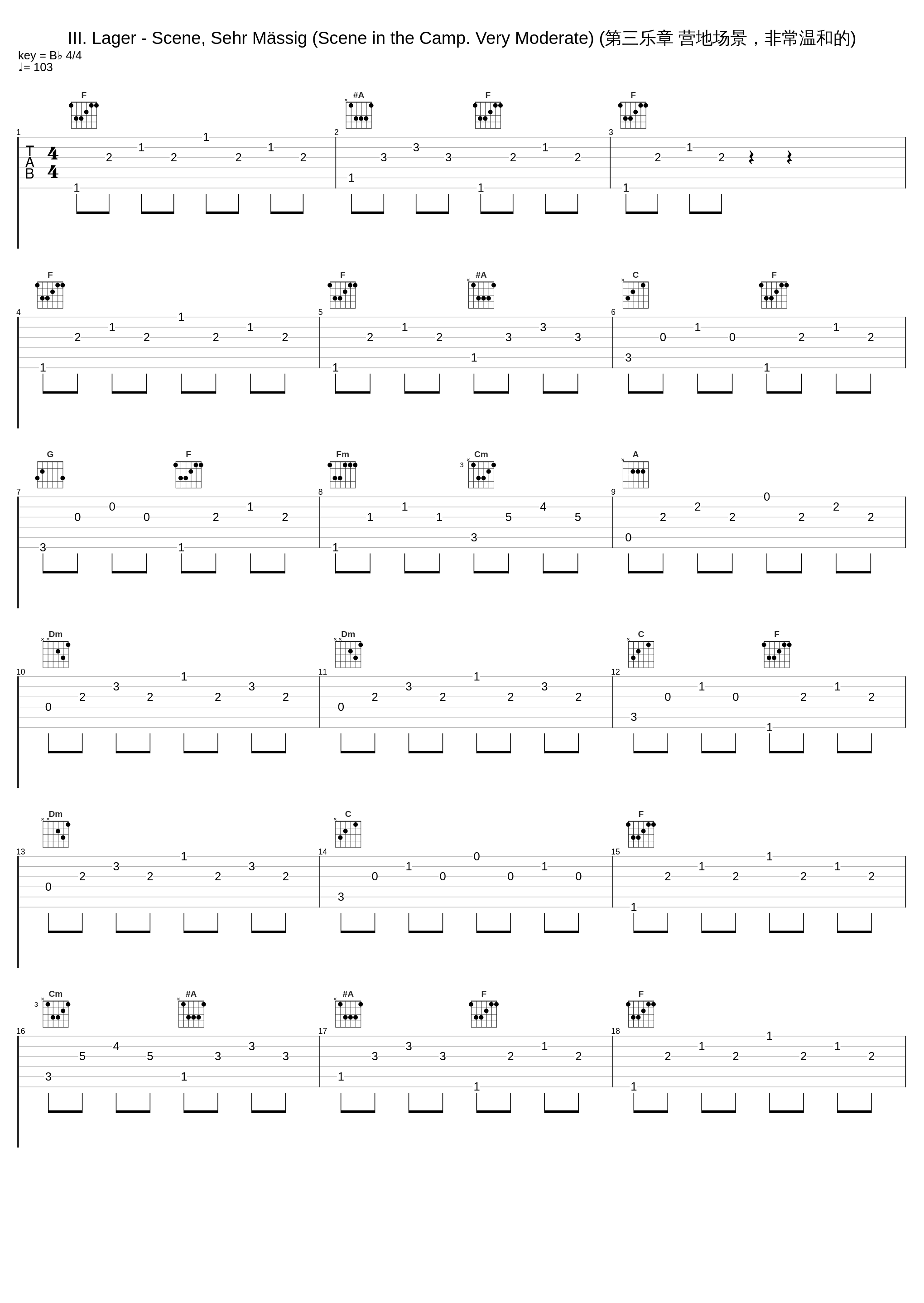 III. Lager - Scene, Sehr Mässig (Scene in the Camp. Very Moderate) (第三乐章 营地场景，非常温和的)_Julian Jacobson,Robert Schumann_1