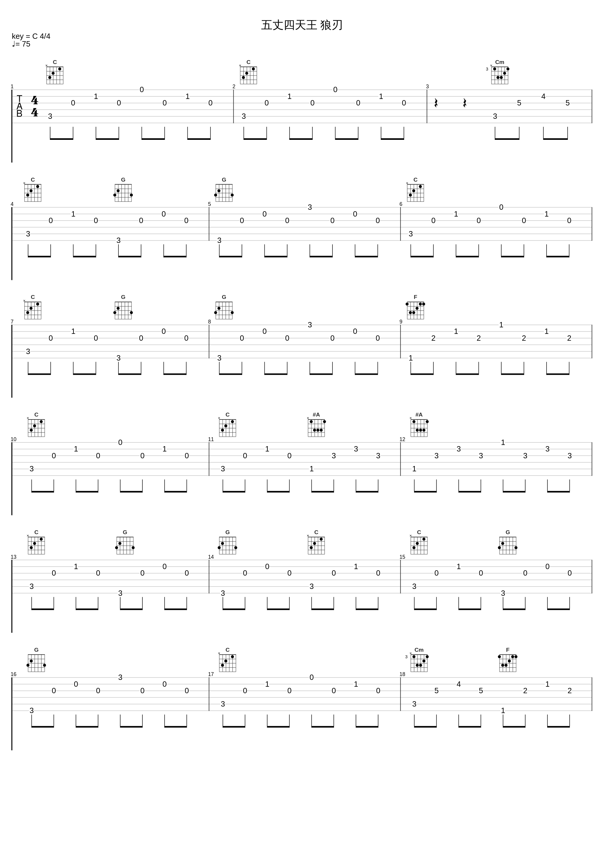 五丈四天王 狼刃_和田薫_1