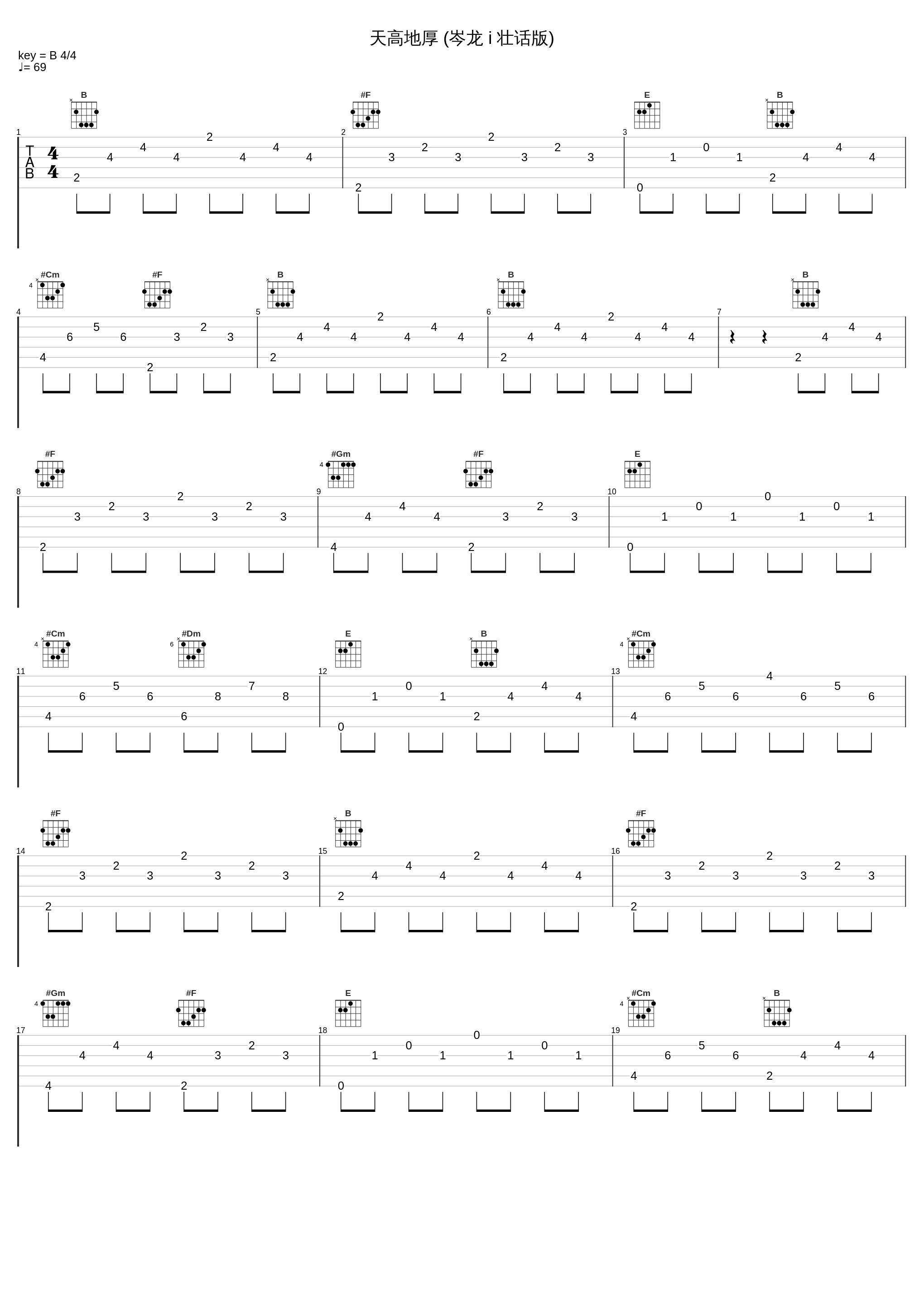 天高地厚 (岑龙 i 壮话版)_信乐团_1