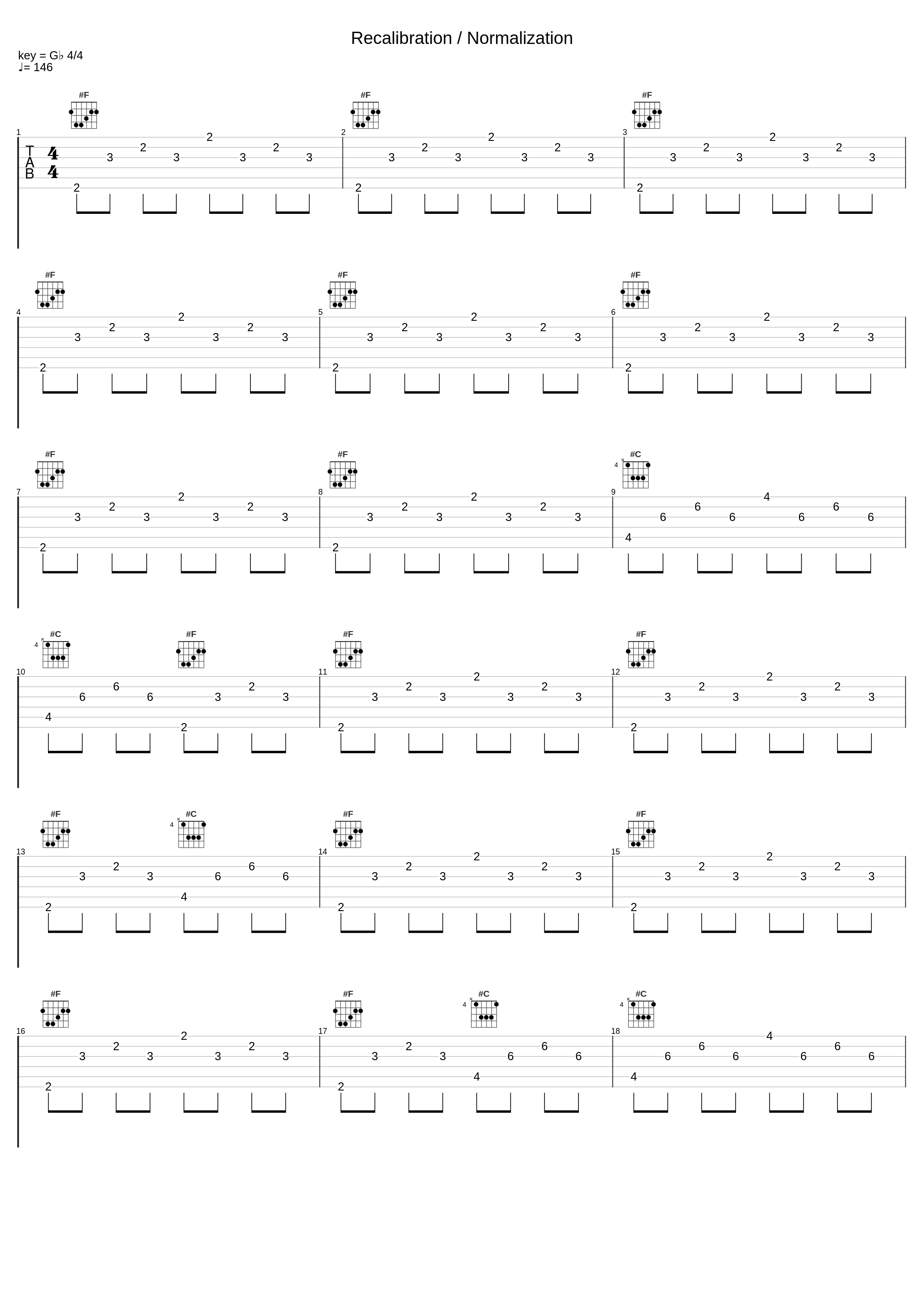 Recalibration / Normalization_Daniel Bachman_1