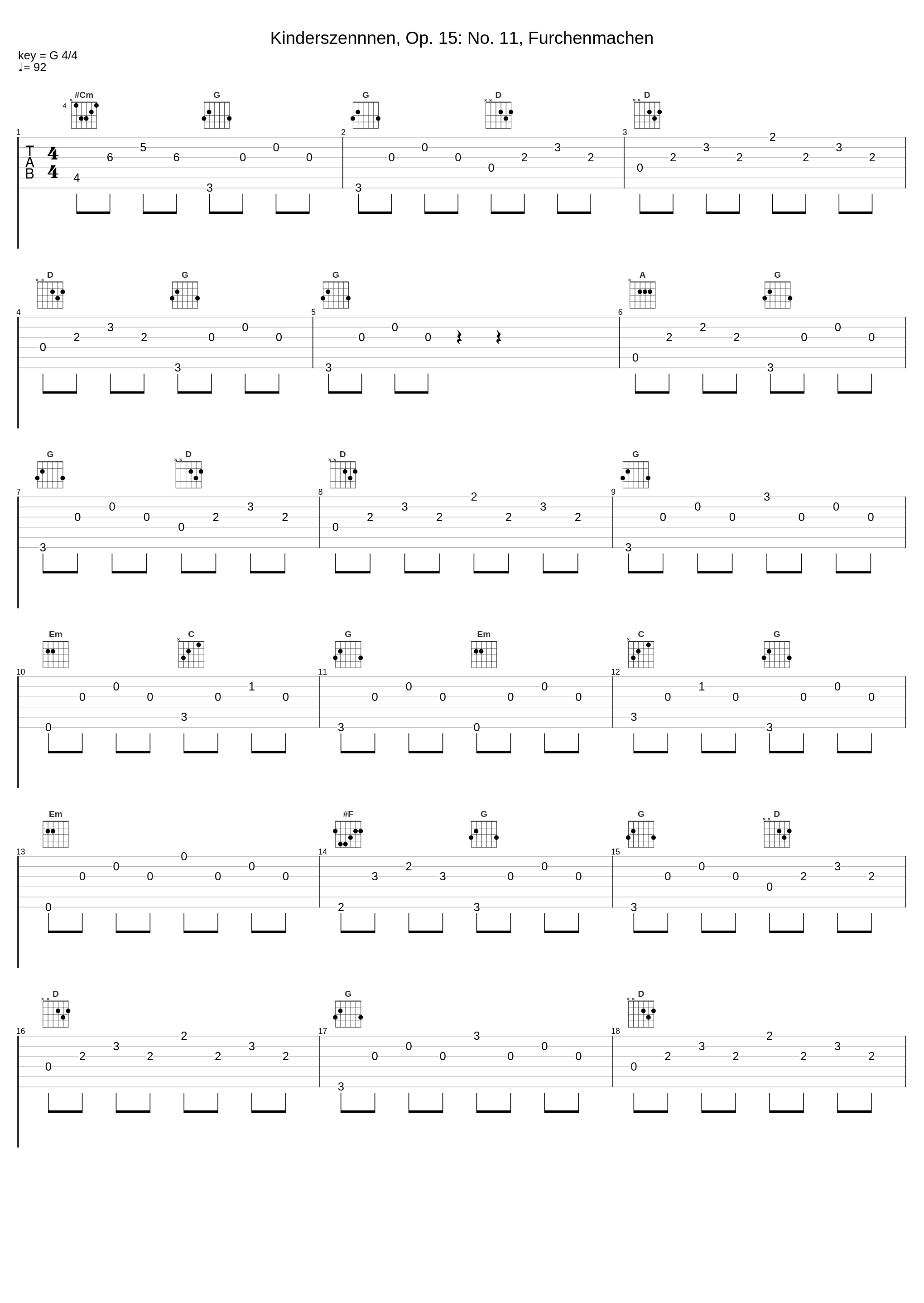 Kinderszennnen, Op. 15: No. 11, Furchenmachen_Caio Pagano,Robert Schumann_1