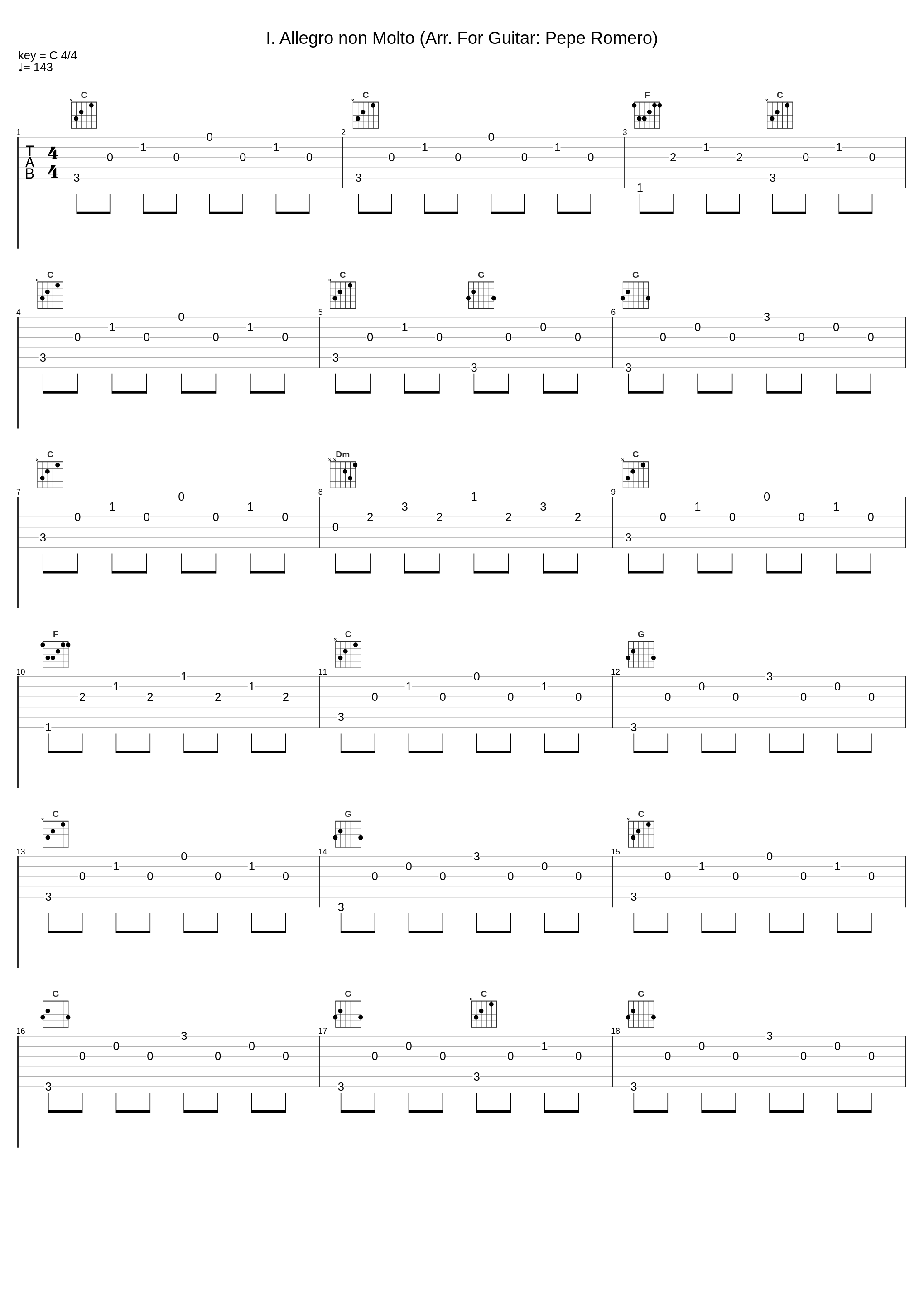 I. Allegro non Molto (Arr. For Guitar: Pepe Romero)_Pepe Romero,I Musici_1