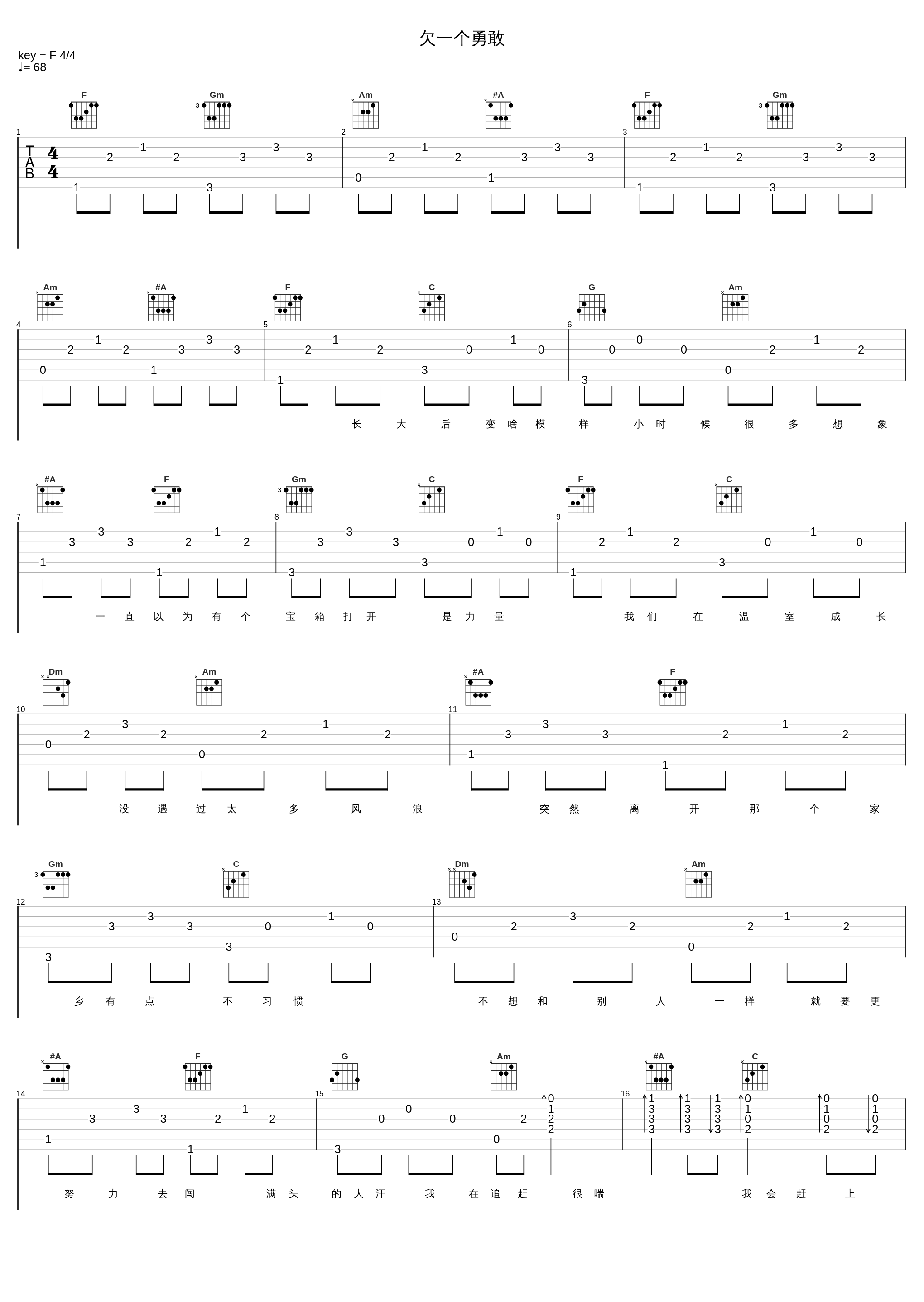 欠一个勇敢_棉花糖_1