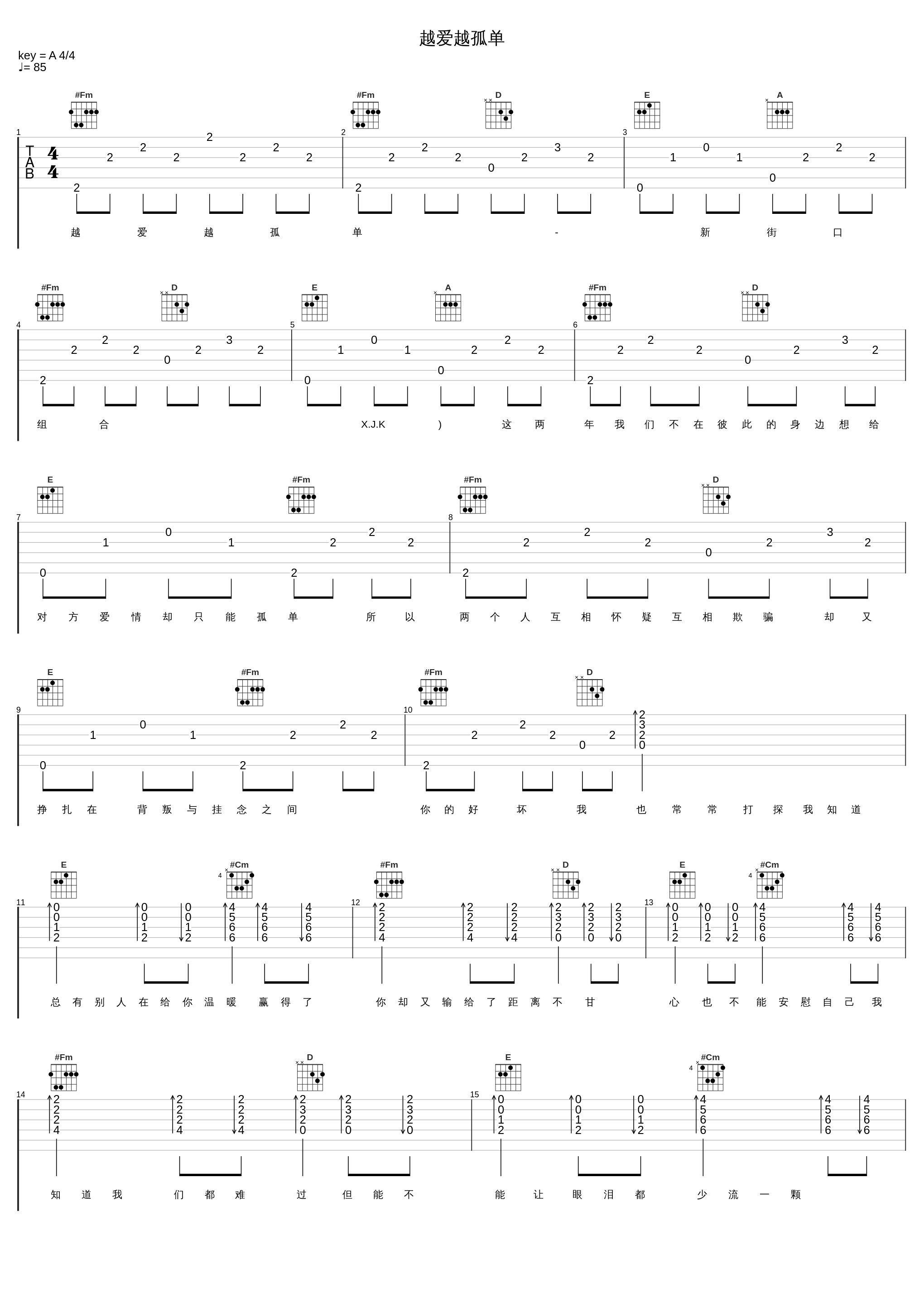 越爱越孤单_新街口组合_1