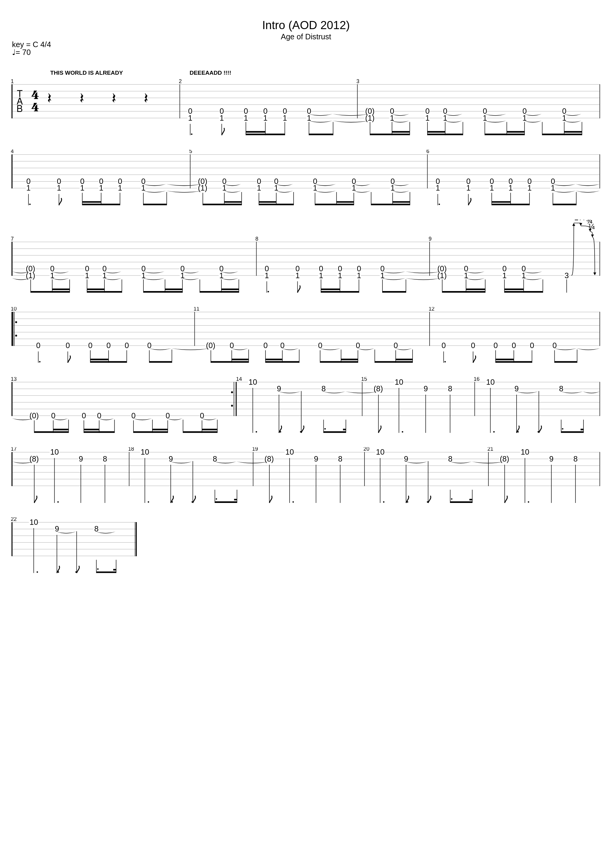 Intro (Aod 2012)_Yesterday I Had Roadkill_1