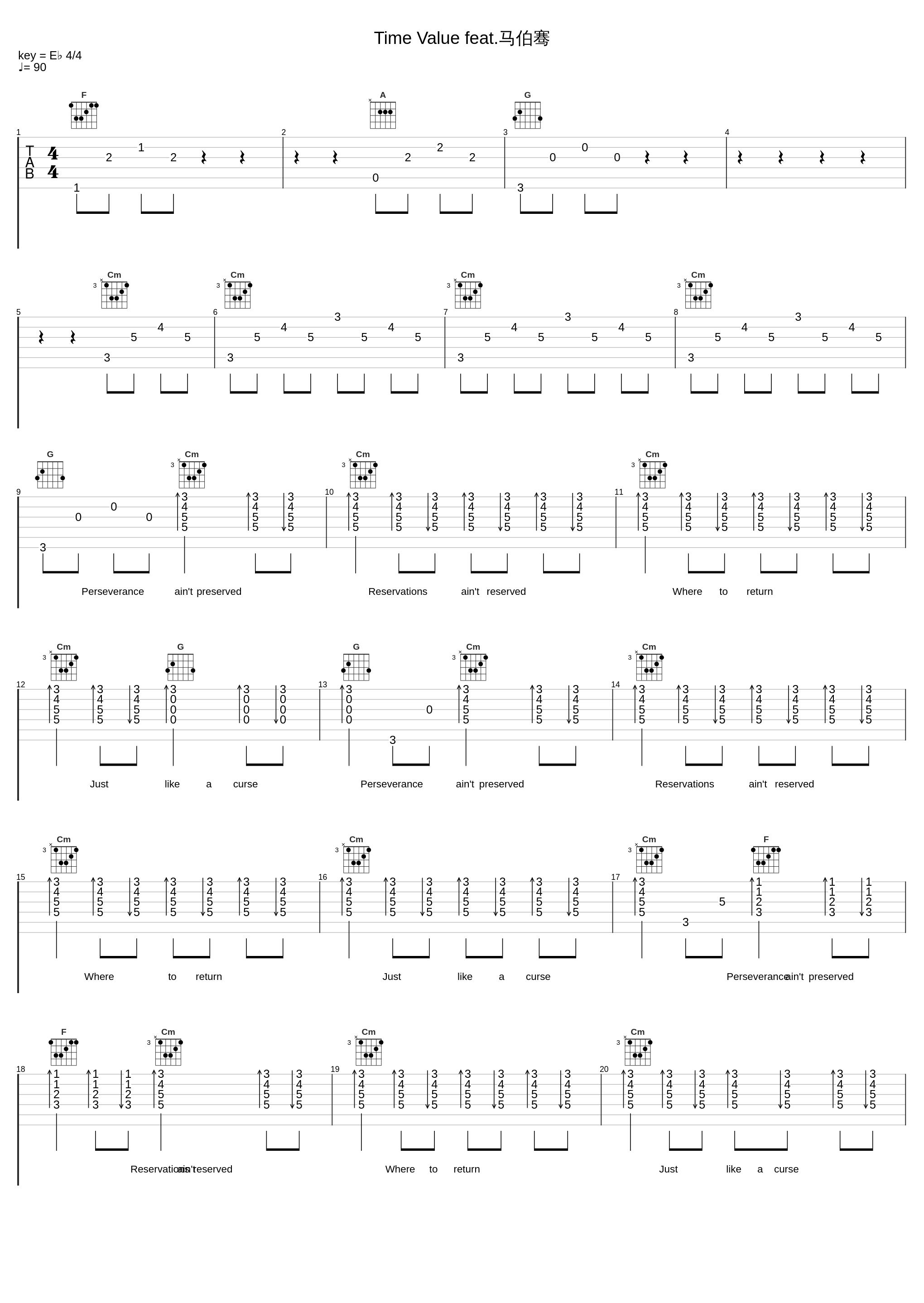 Time Value feat.马伯骞_黄觉,马伯骞_1