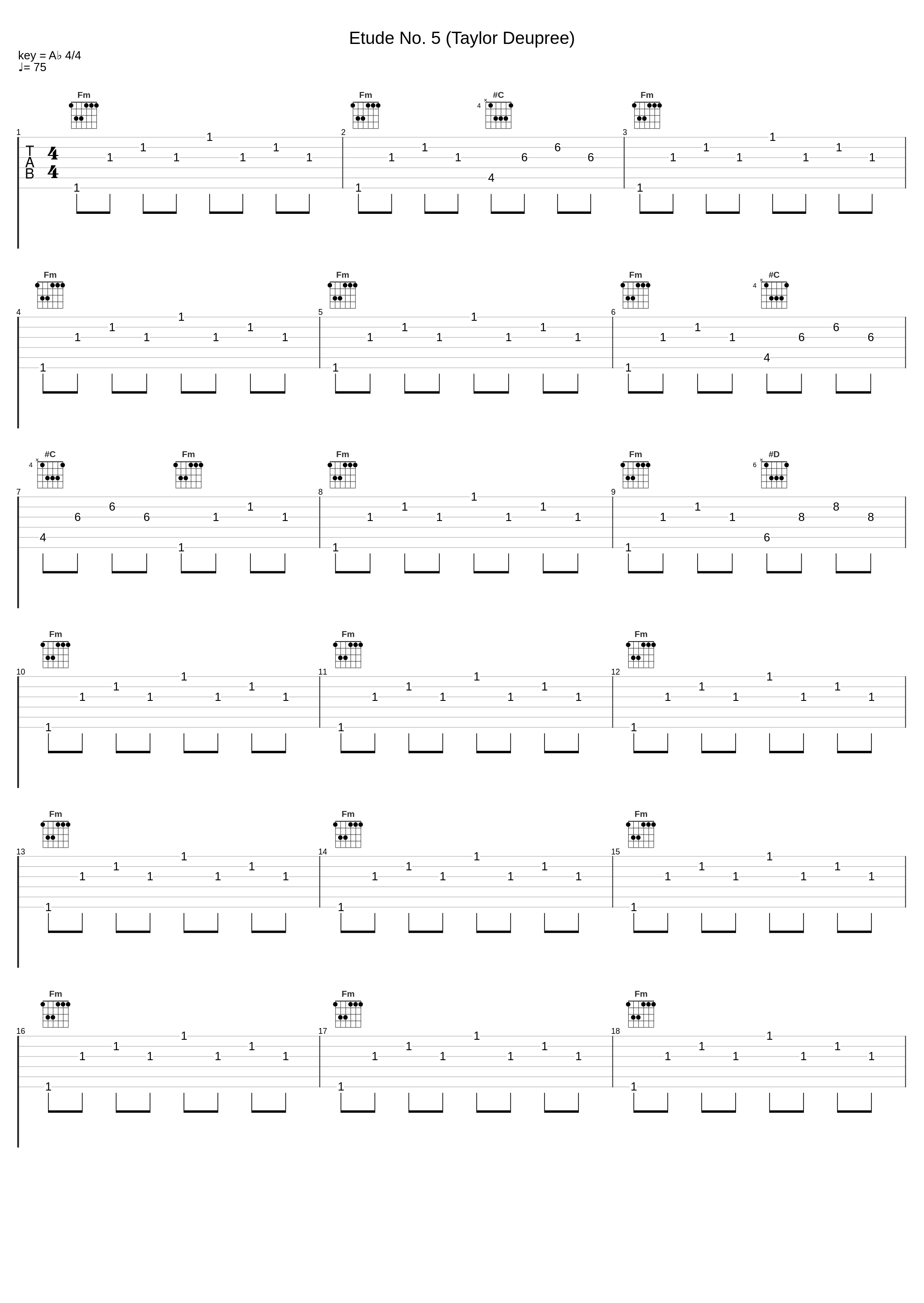 Etude No. 5 (Taylor Deupree)_Philip Glass_1