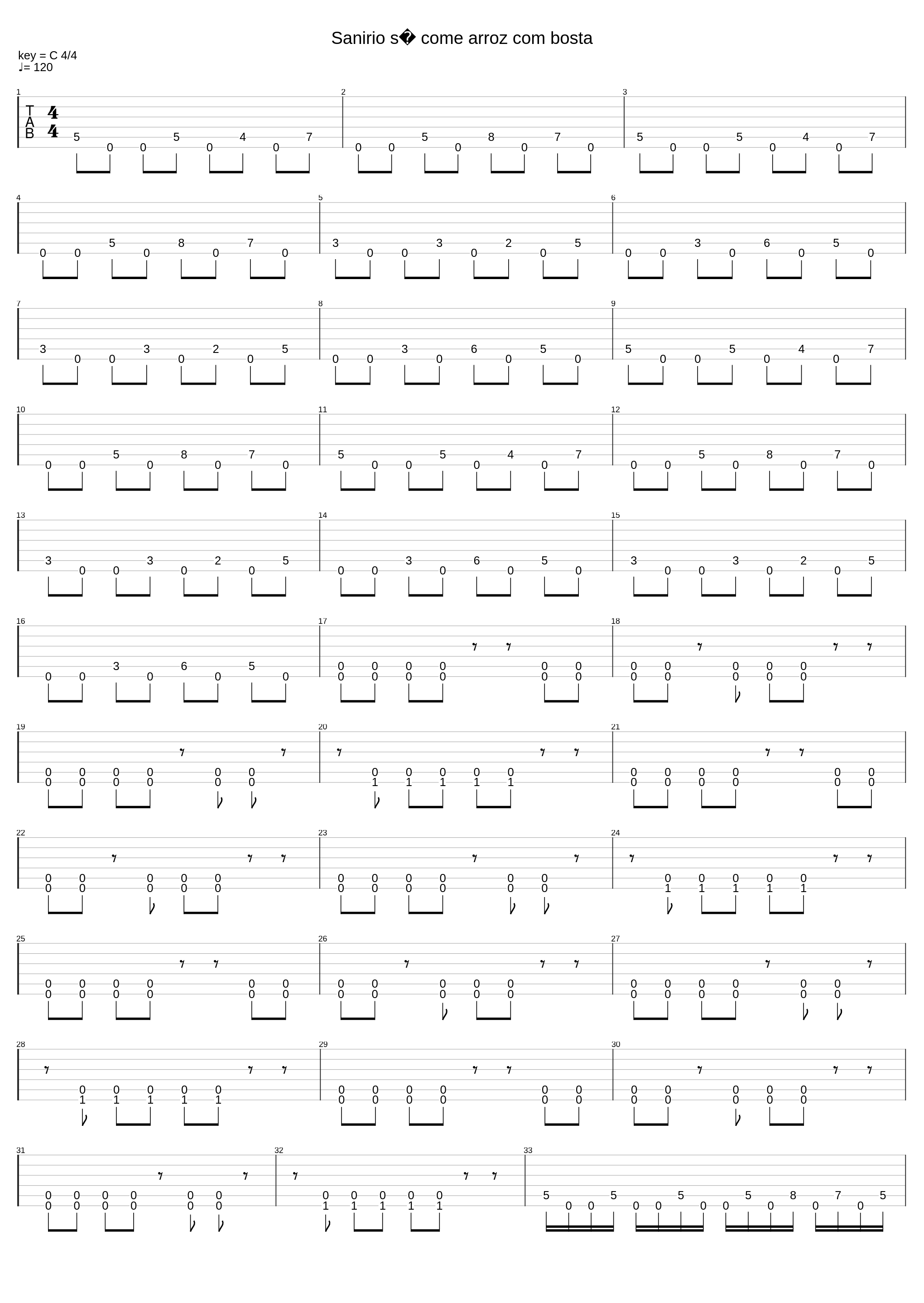 Sanirio Só Come Arroz Com Bosta_I Keep My Pride_1