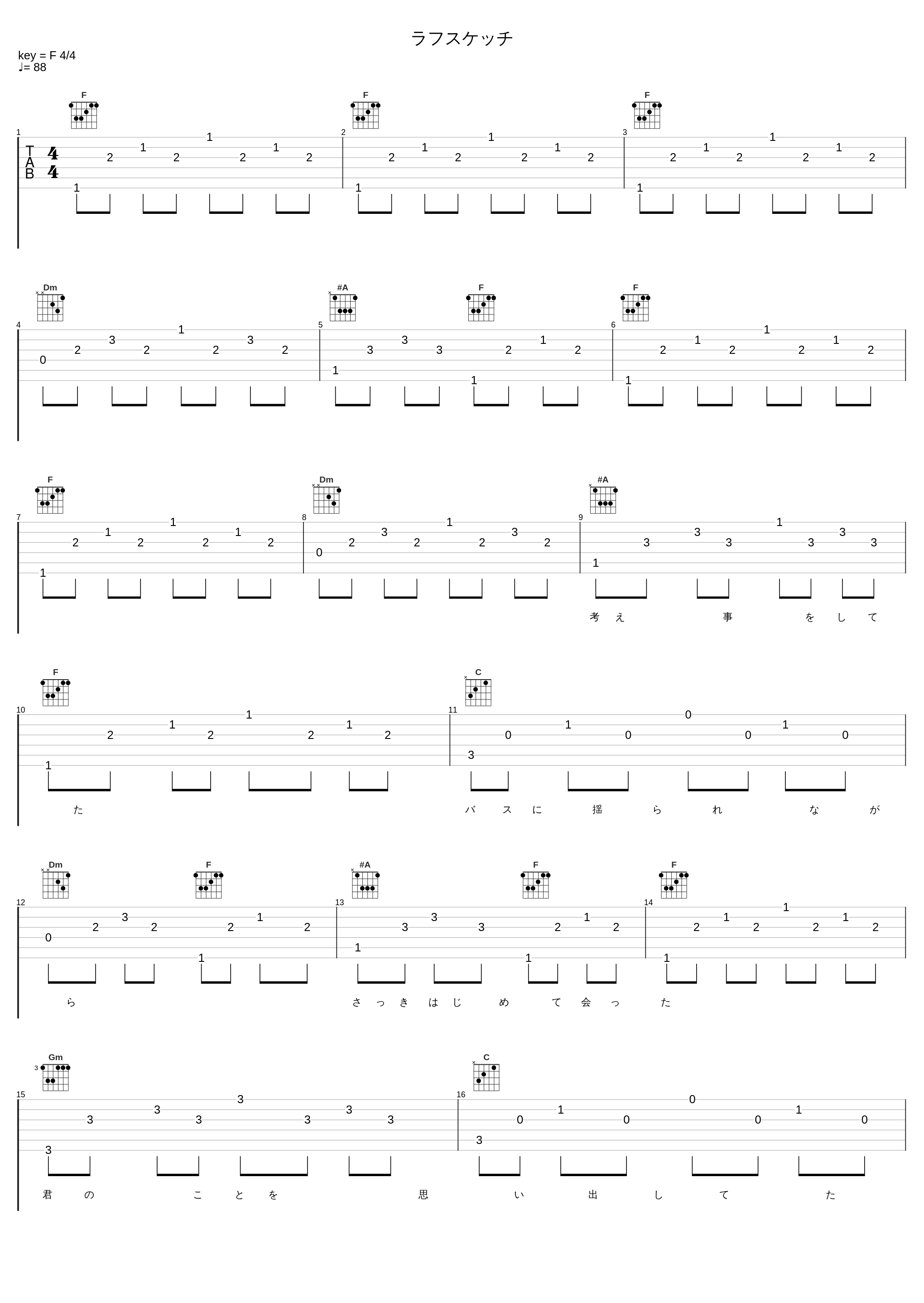 ラフスケッチ_三月のパンタシア_1