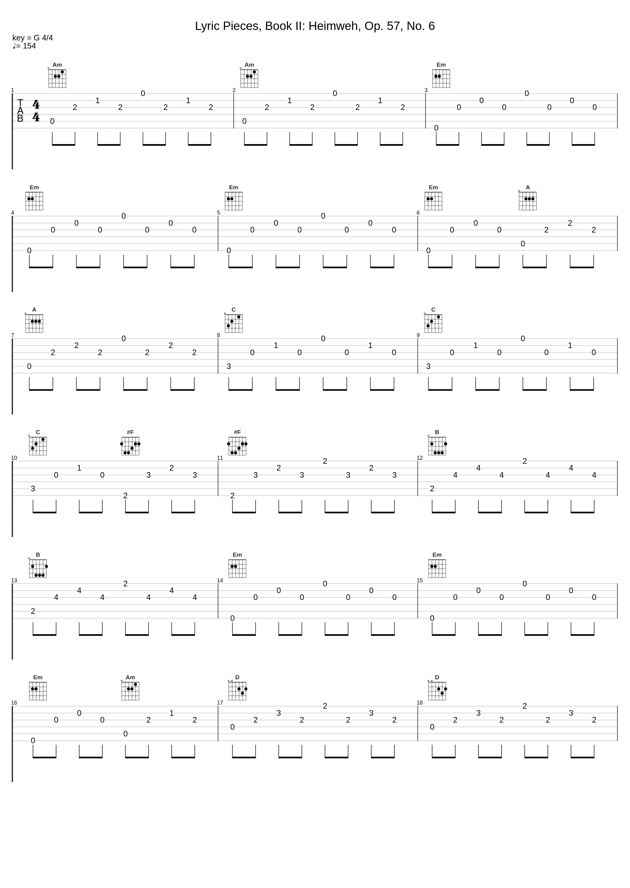 Lyric Pieces, Book II: Heimweh, Op. 57, No. 6_Walter Gieseking_1