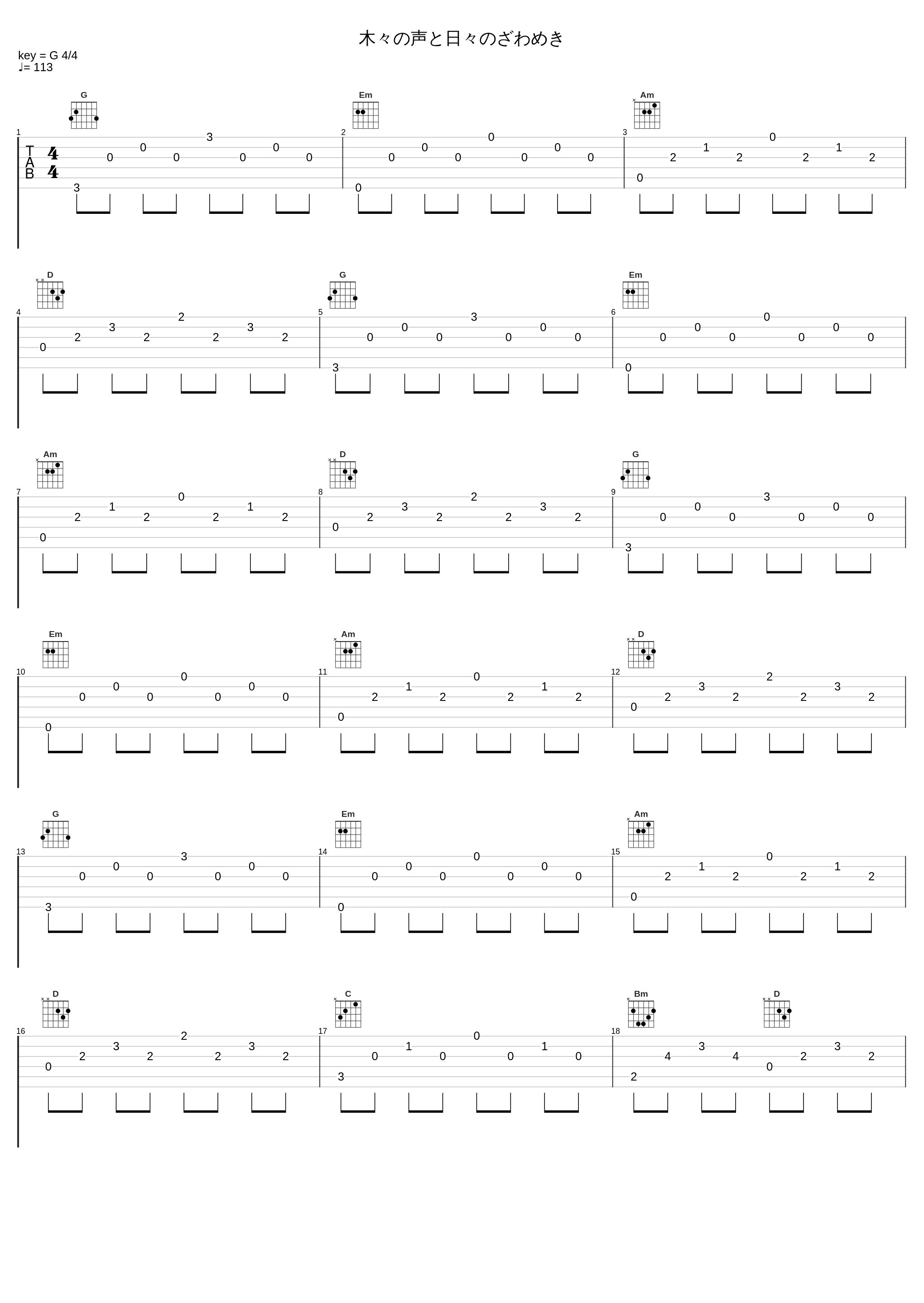 木々の声と日々のざわめき_Key Sounds Label_1