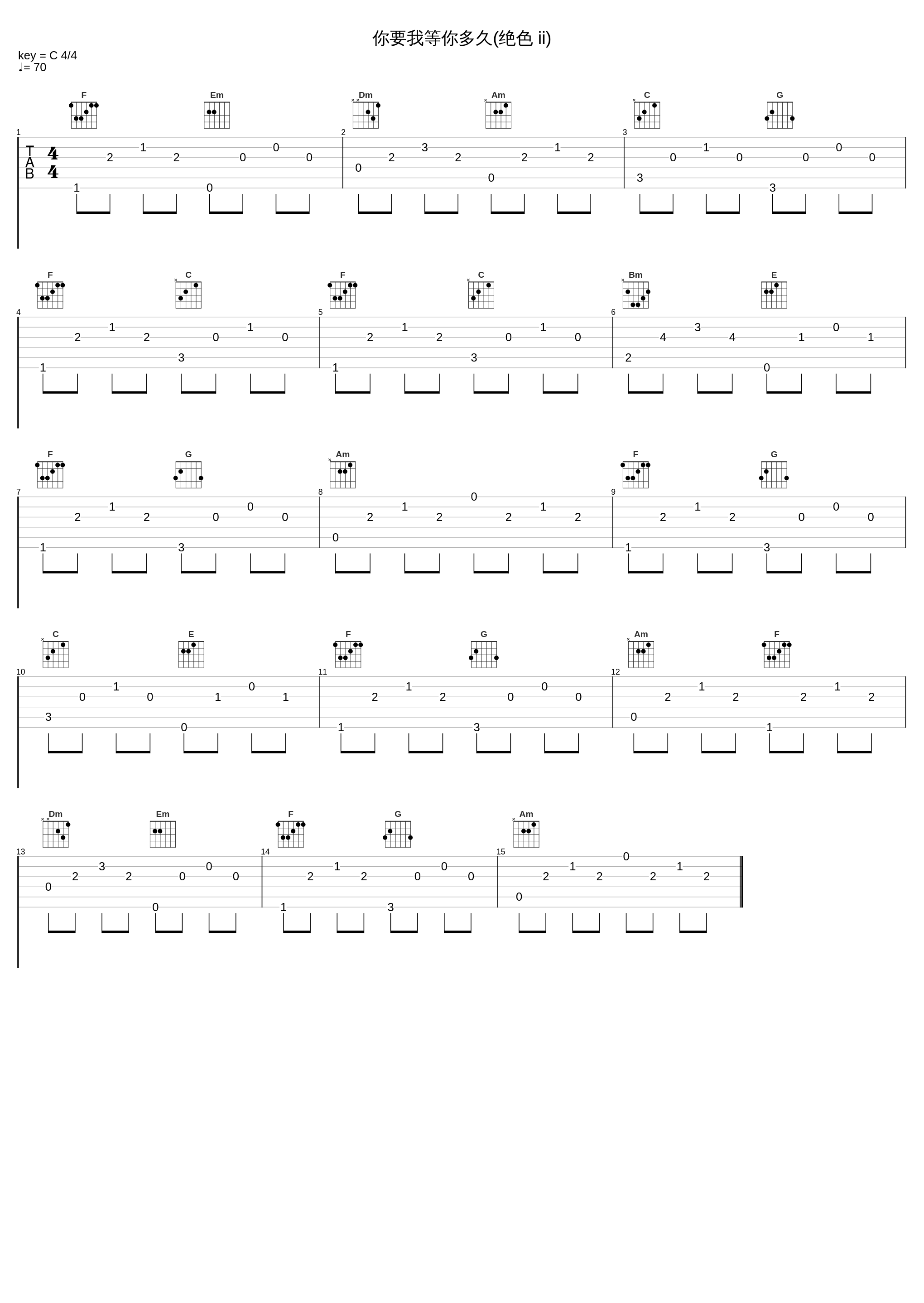 你要我等你多久(绝色 ii)_樊桐舟_1