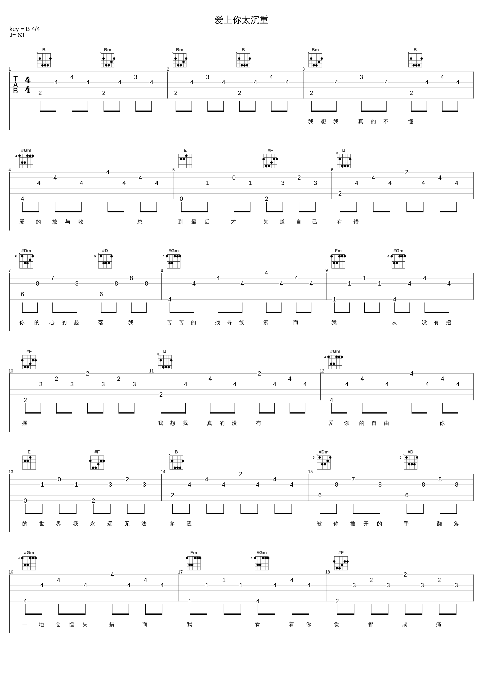 爱上你太沉重_林晓培_1